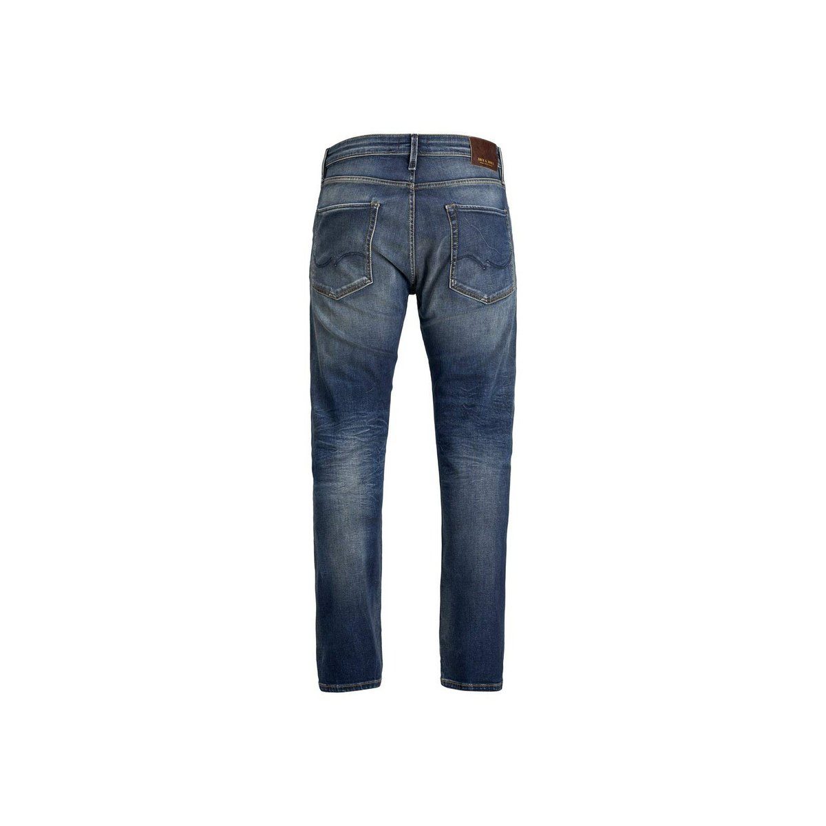 Jack & Jones blau Straight-Jeans (1-tlg) regular