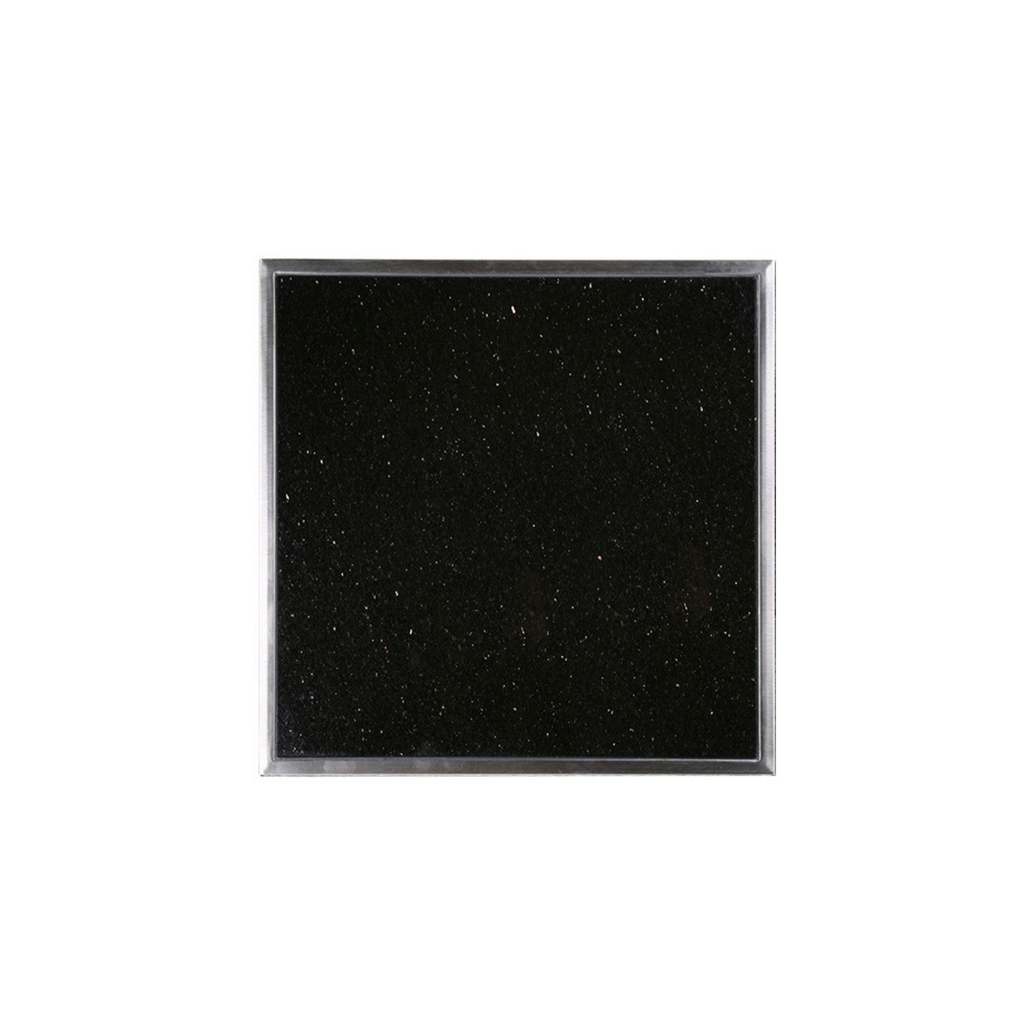 Schneidbox Frühstücks-Geschirrset Granitfeld mit ED-Rahmen, Galaxy Star 250x250mm, Granitstein, Edelstahl, robuster Galaxy Star Granitstein