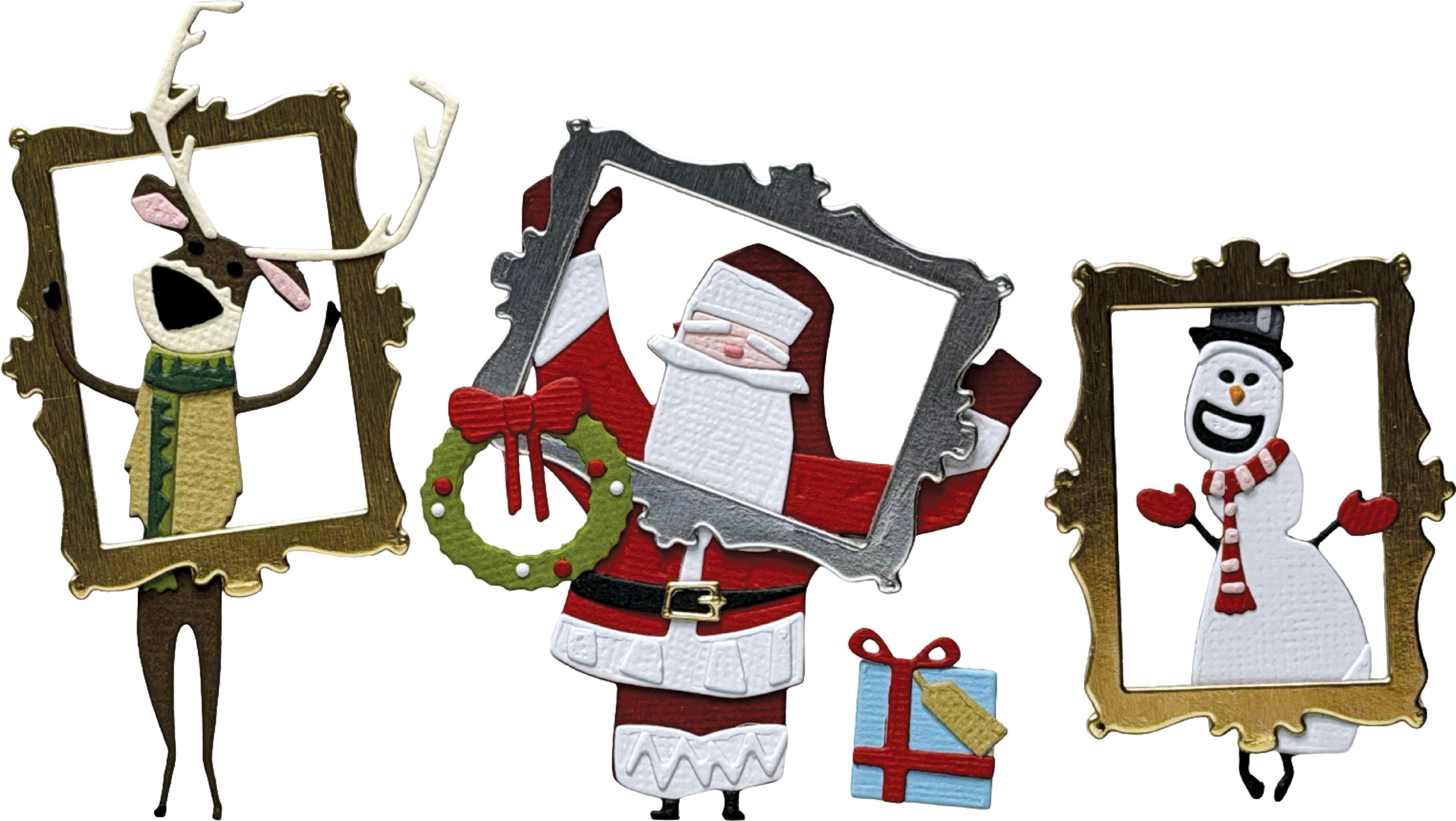 Sizzix Motivschablone Stanzschablone Papercut Christmas by Tim Holtz, 26 Teile