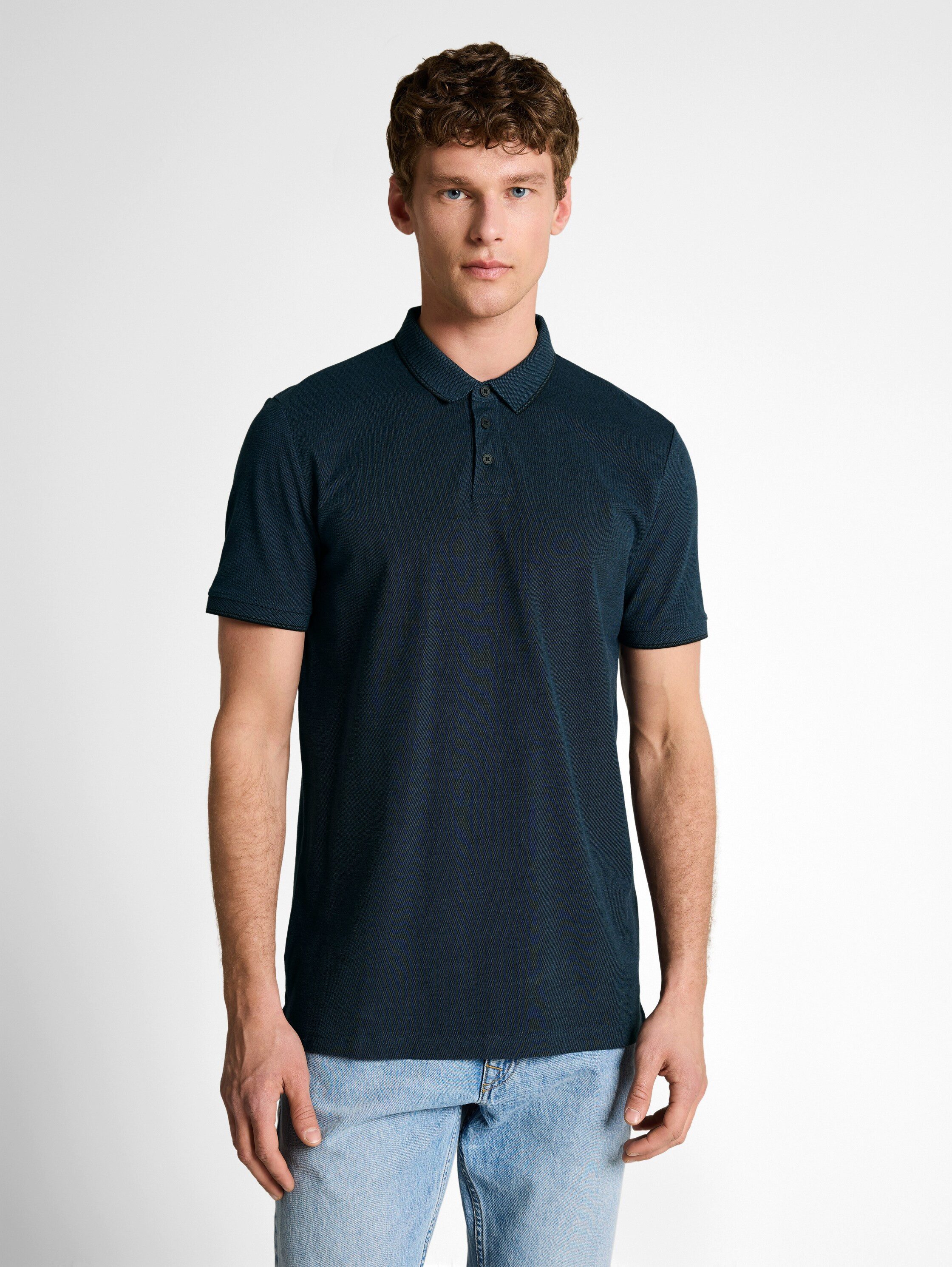 TOM TAILOR Denim Poloshirt mit Polo Kragen günstig online kaufen