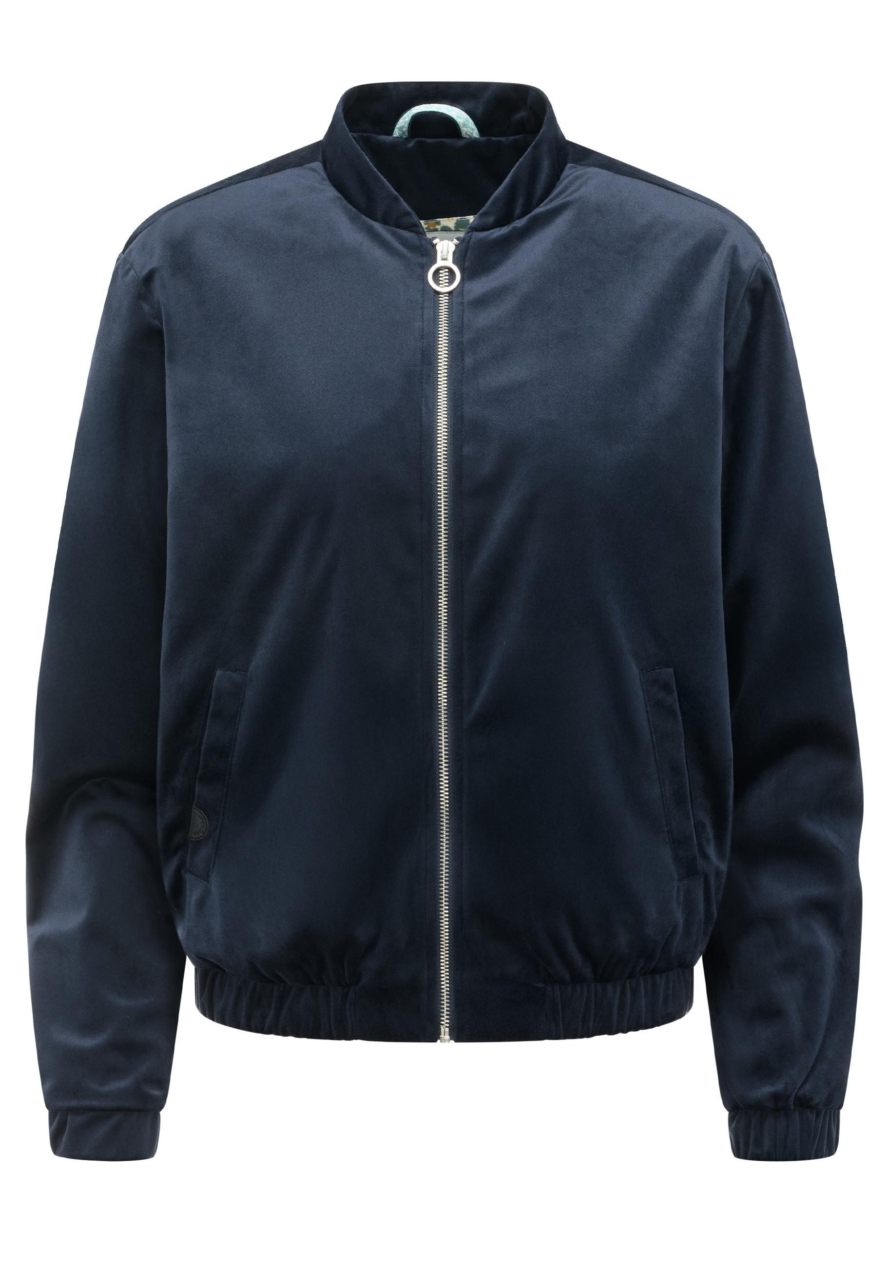 Ragwear Bomberjacke Velvetie Modische Blousonjacke aus kuscheligem Samt