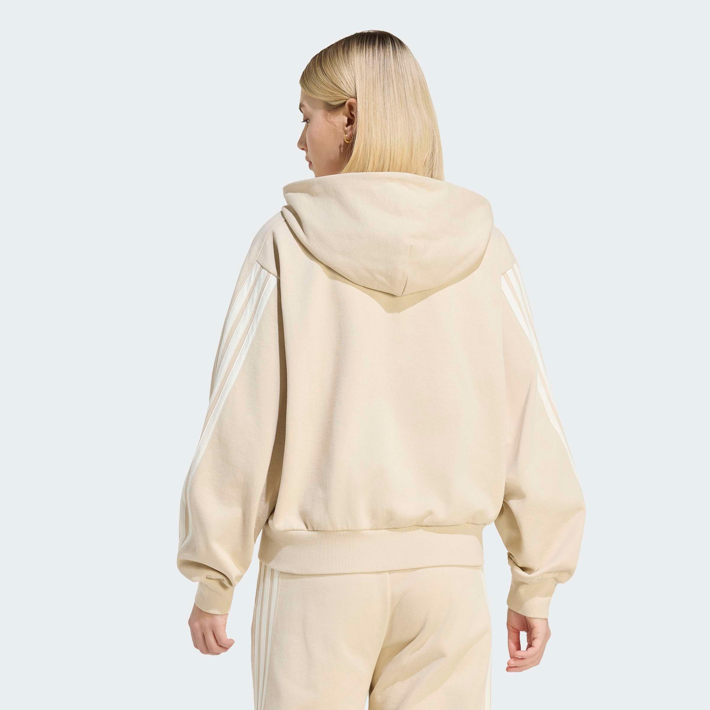 adidas Sportswear Kapuzensweatshirt ADIDAS KIT 3-STREIFEN MIT DURCHGEHENDEM REISSVERSCHLUSS für Erwachsene, mit Kapuze, in normaler Länge