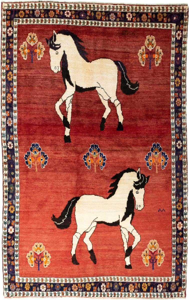 Orientteppich Shiraz 157x247 Handgeknüpfter Orientteppich / Perserteppich, Nain Trading, rechteckig, Höhe: 10 mm | Kurzflor-Teppiche