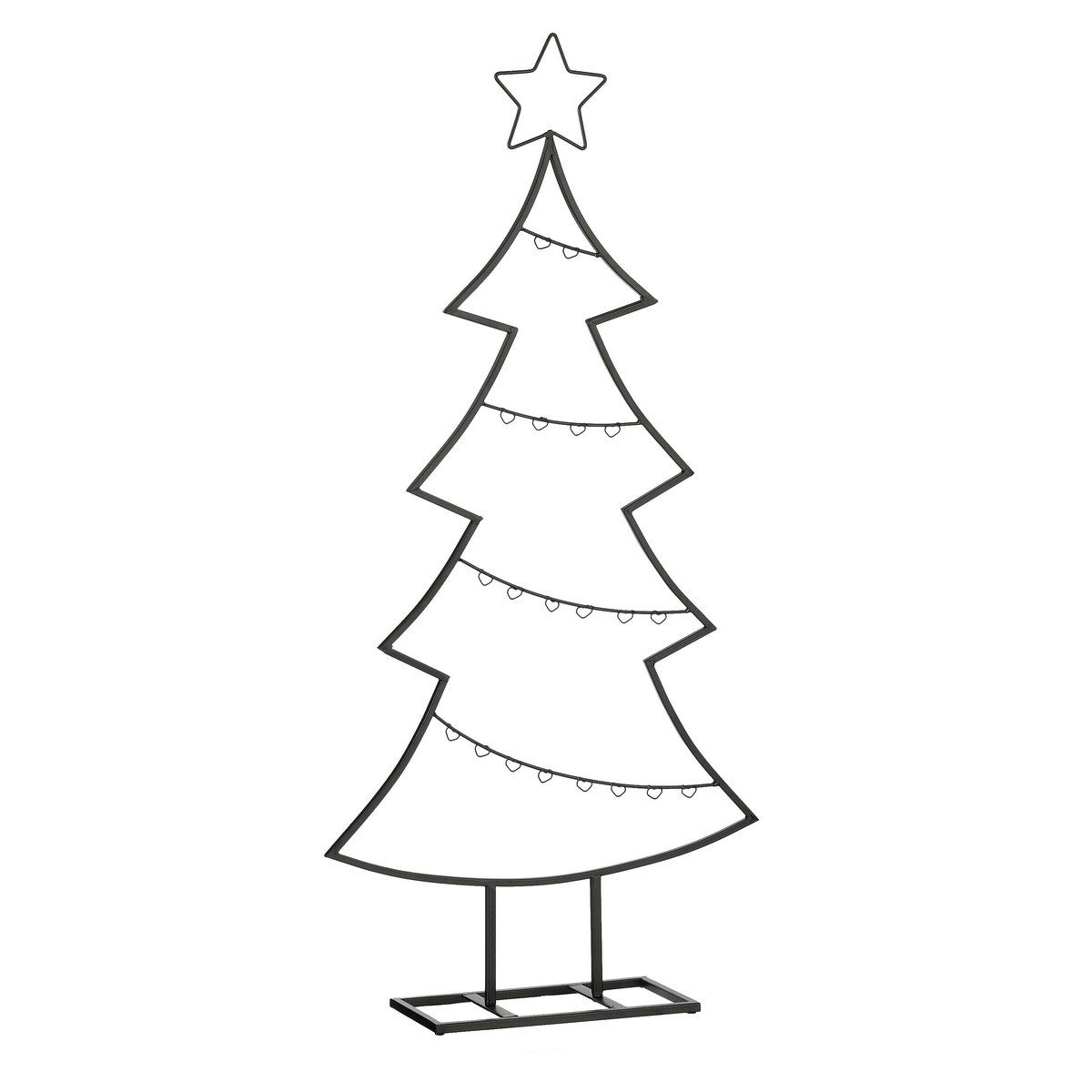 Mica Decorations Hänge-Weihnachtsbaum Mica Decorations Dekoration Baum schwarz - l50xb15xh105cm
