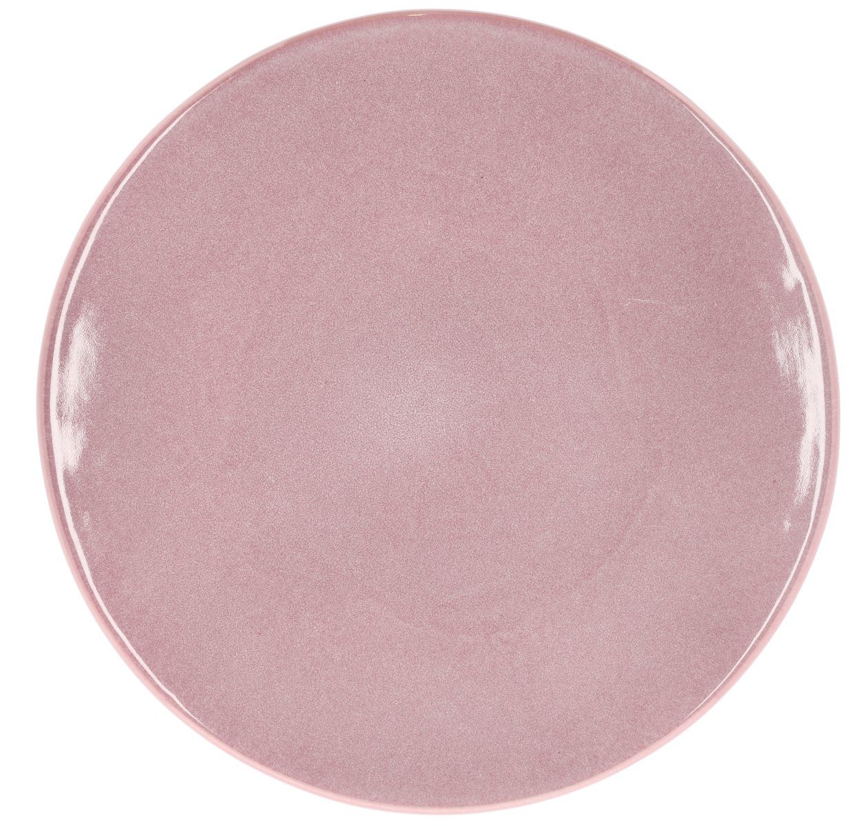 Bitz Tortenplatte Tortenplatte auf Fuß light pink 30 x 5,5 cm, Steinzeug, (Platten), Tortenplatte mit Fuß D30 x H5,5 cm Hellrosa