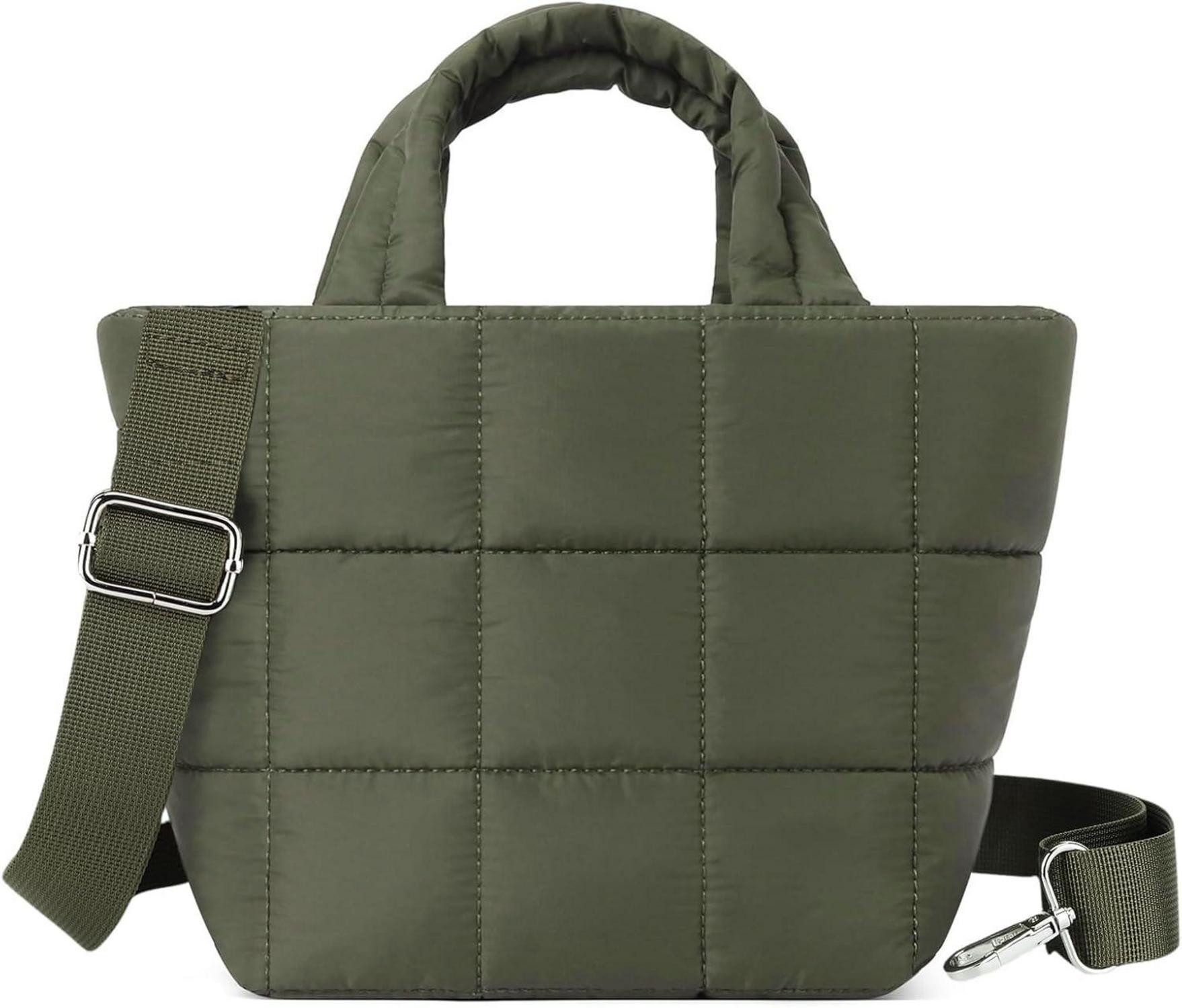 Umhängetasche Mini Puffer Umhängetasche gesteppt mit Reißverschluss & Gurt