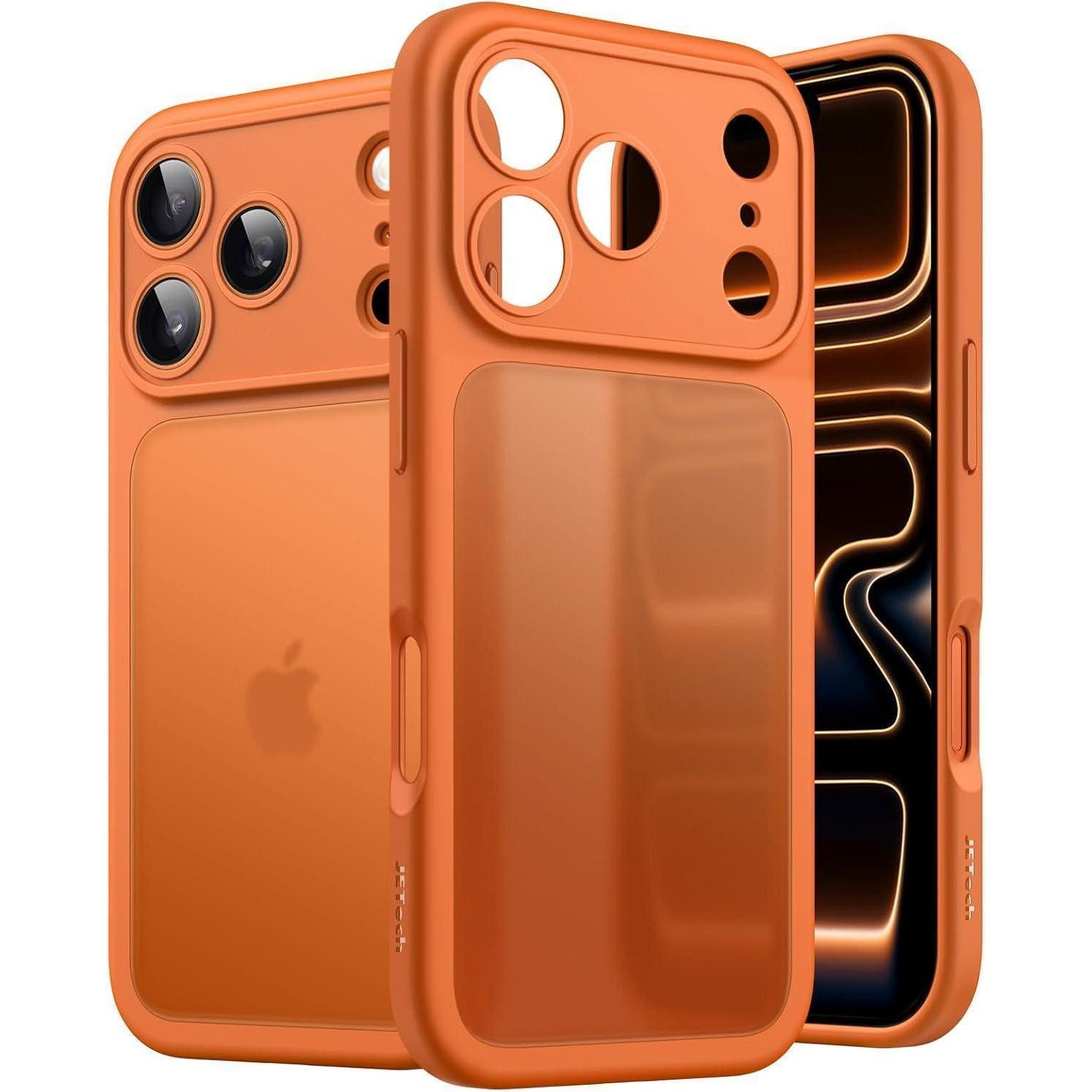 LuxusKollektion Smartphone-Hülle Handyhülle iPhone 17 Pro stoßfest Kameraschutz matt Orange