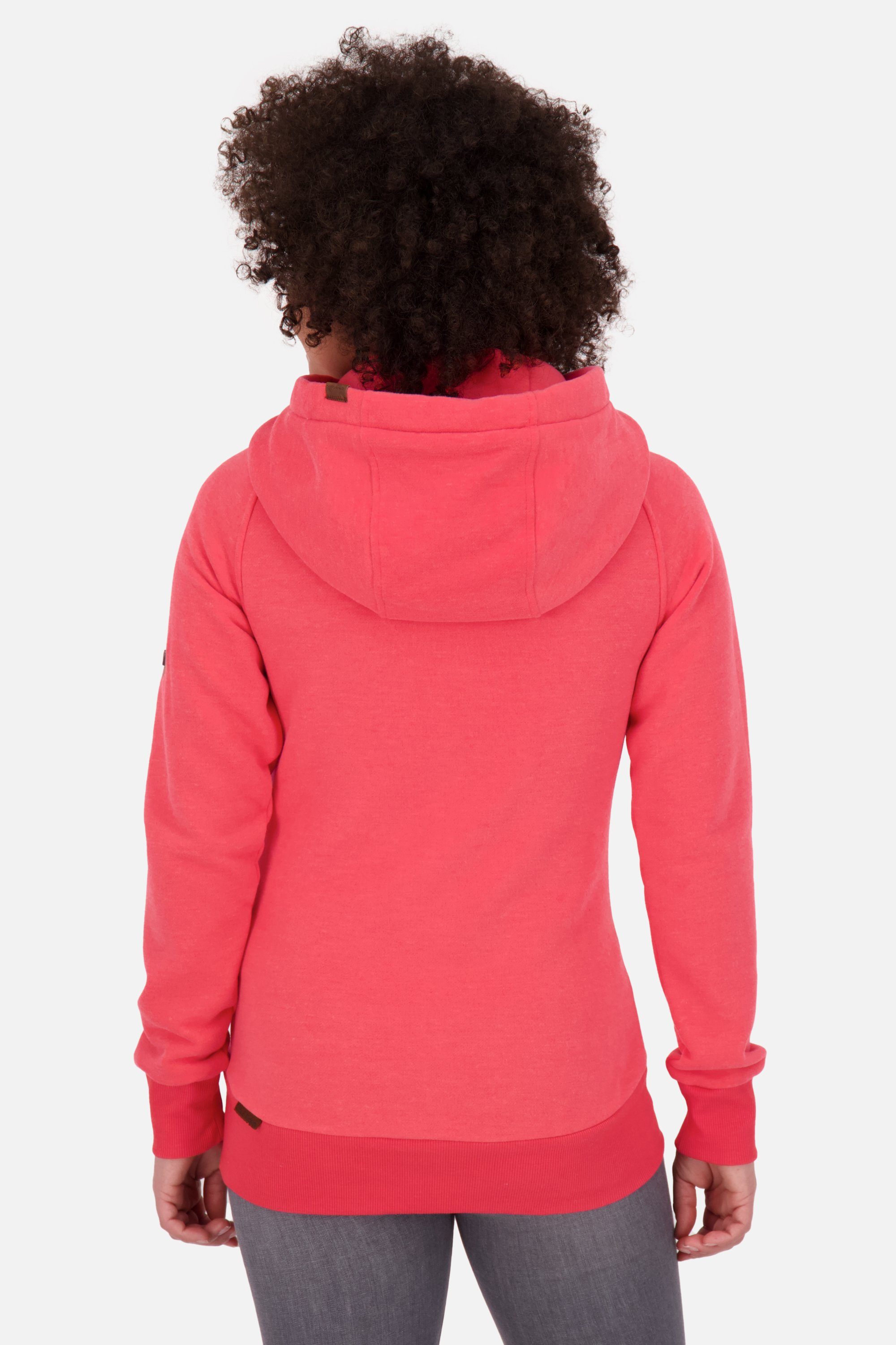 Alife & Kickin Kapuzensweatjacke SnakecharmerAK Hooded Damen Sweatjacket melange A coral