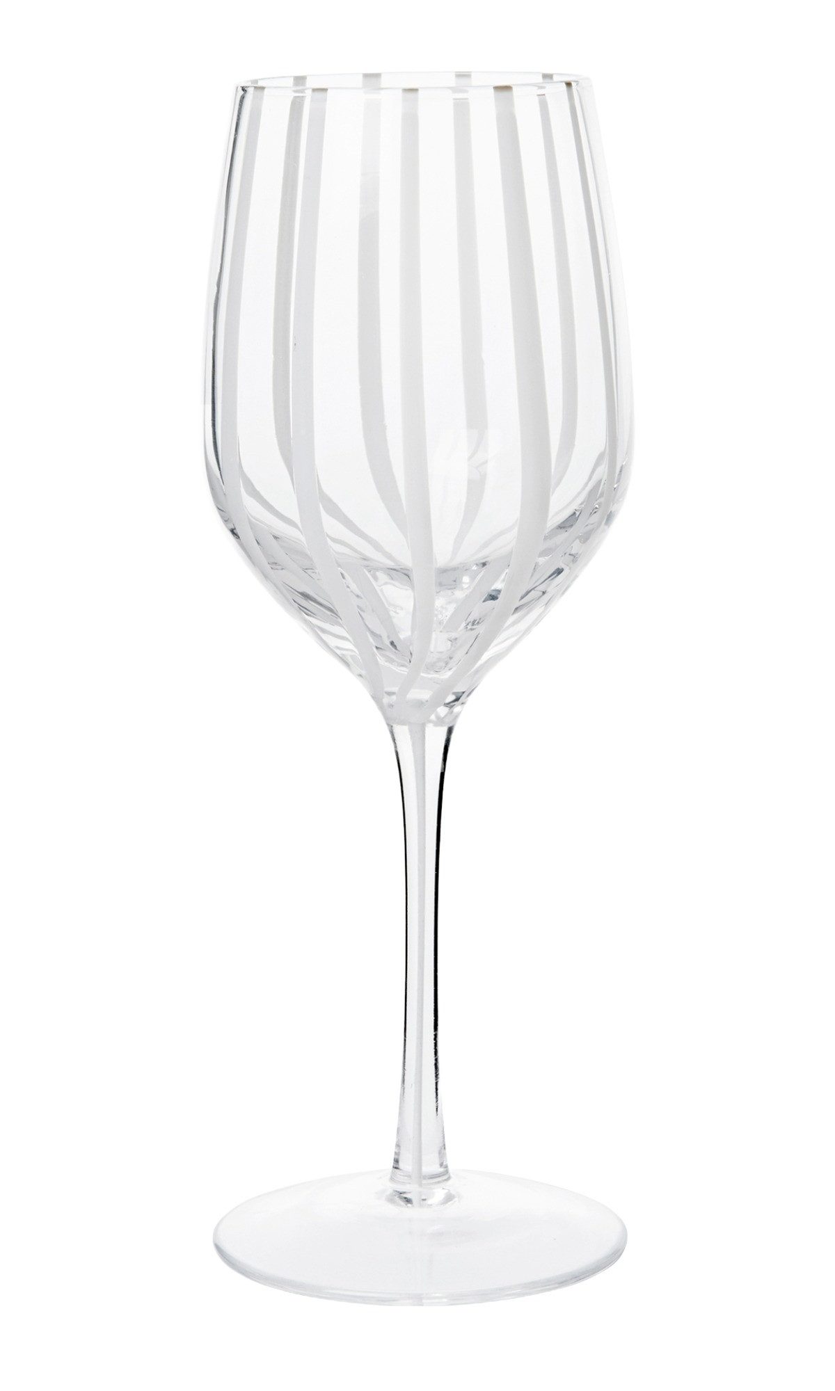 Broste Copenhagen Weißweinglas Broste Copenhaben Stripe Weißweinglas 35 cl, Glas