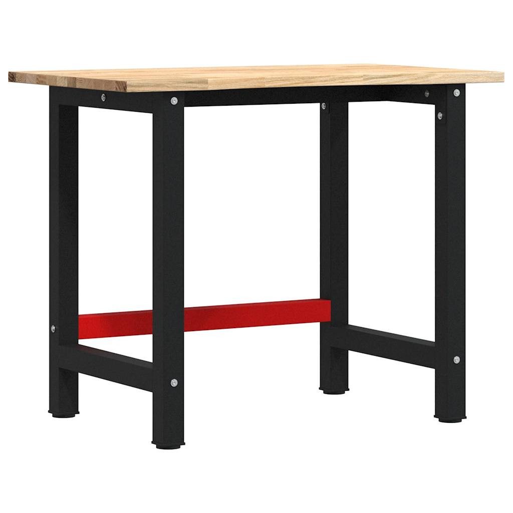 vidaXL Werkbank Werkbank 100x60x81,5 cm Massivholz Eiche, (1-tlg)
