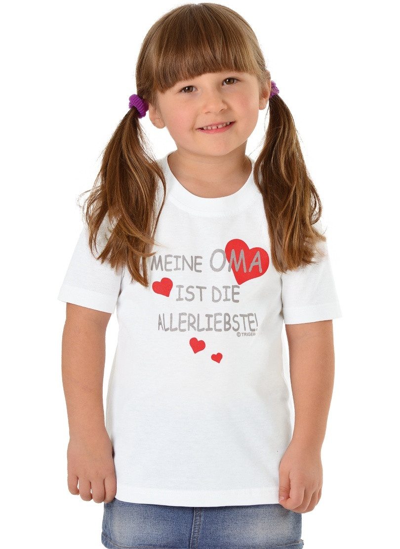 Trigema T-Shirt TRIGEMA T-Shirt Omas Liebling (1-tlg)