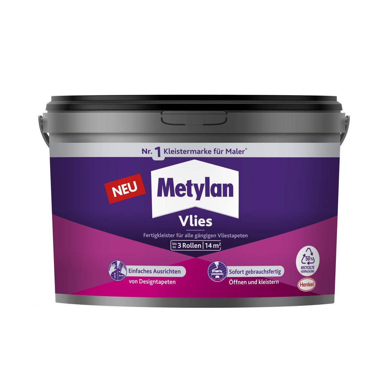 Metylan Kleister Metylan Vlies Fertigkleister 3 kg Eimer, trocknet