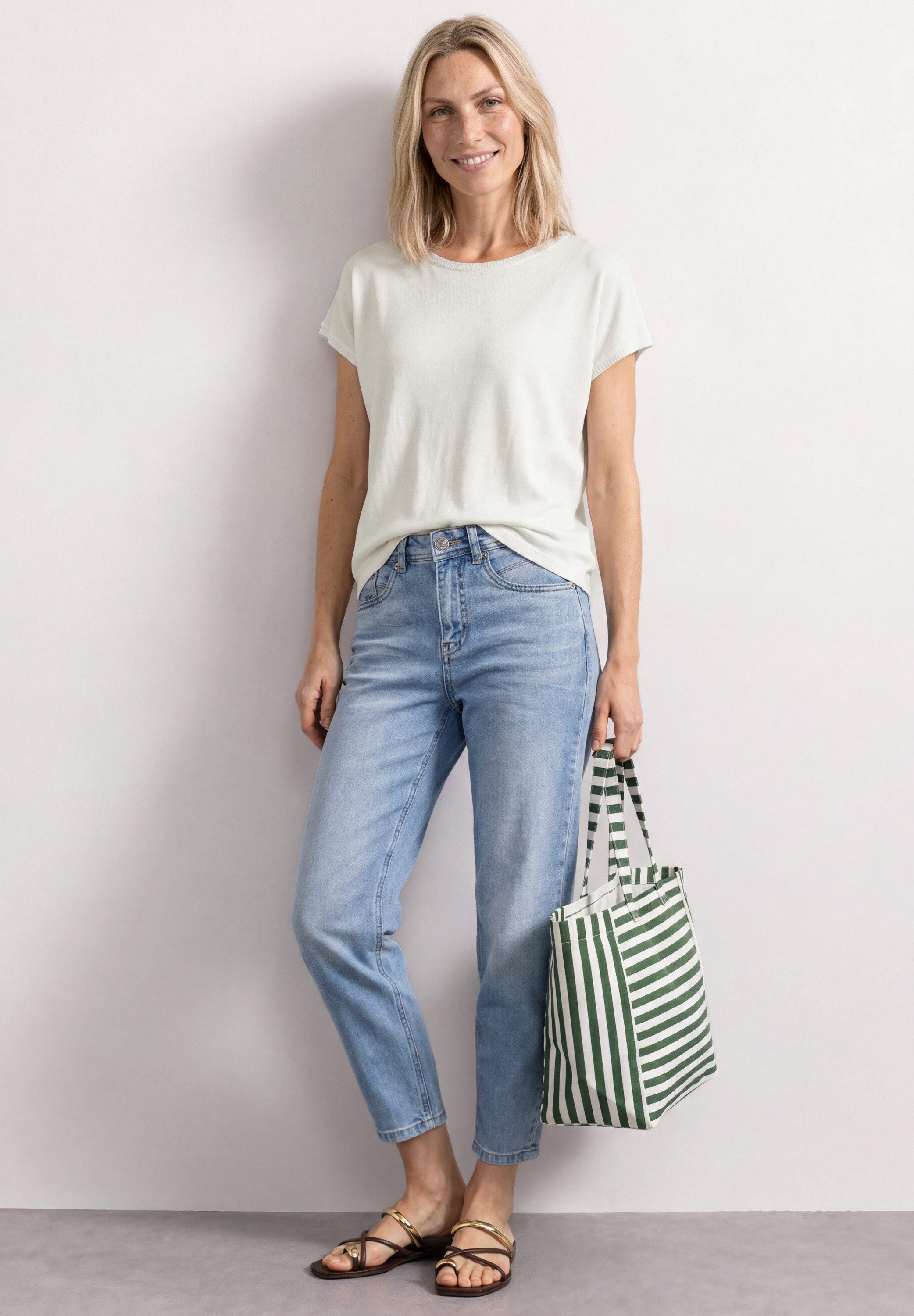 STREET ONE T-Shirt in Unifarbe – Bild 3 von 5