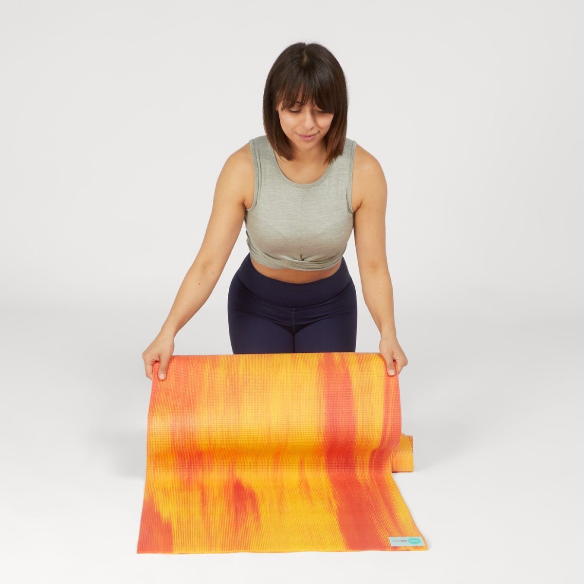 yogabox Yogamatte Rainbow (1-St) rot/orange