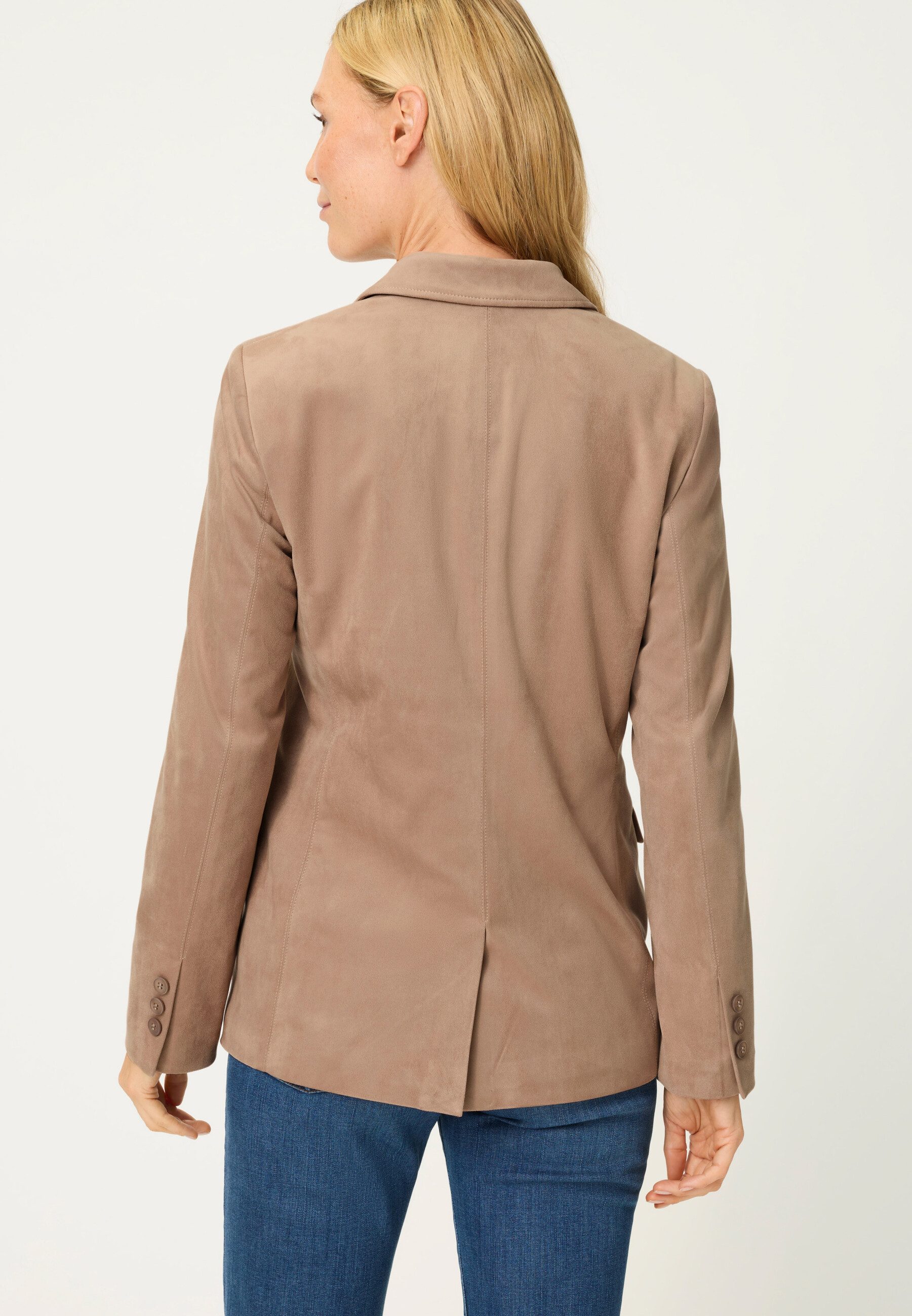 Olsen Kurzblazer Blazer mit Reverskragen