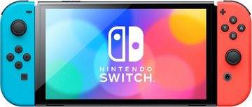 Nintendo Switch OLED Rot/Blau + Animal Crossing New Horizons (Nintendo Switch OLED Rot/Blau + Animal Crossing New Horizons), Nintendo Switch OLED Rot/Blau + Animal Crossing New Horizons