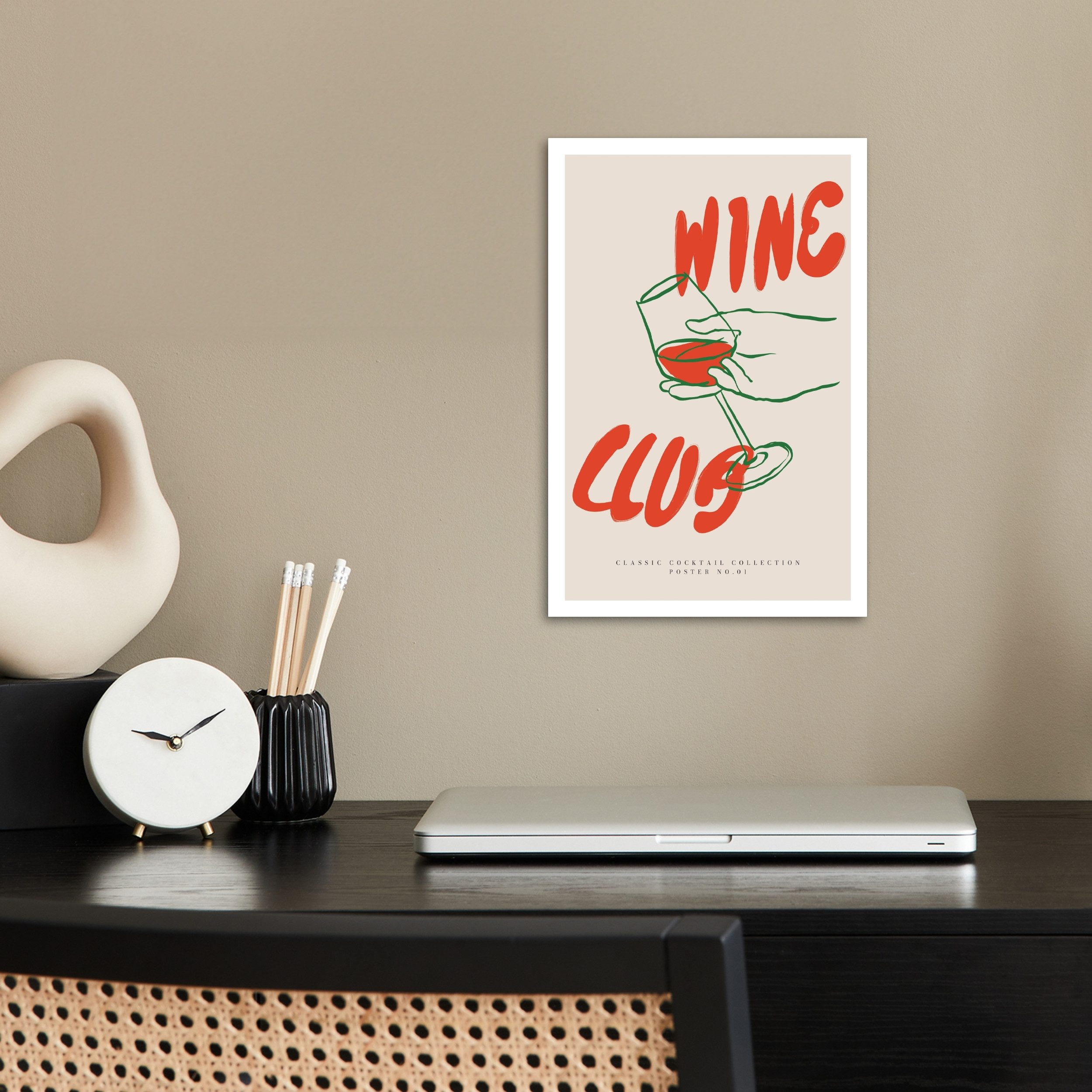 MuchoWow Poster Wein - 'Weinclub' - günstig online kaufen