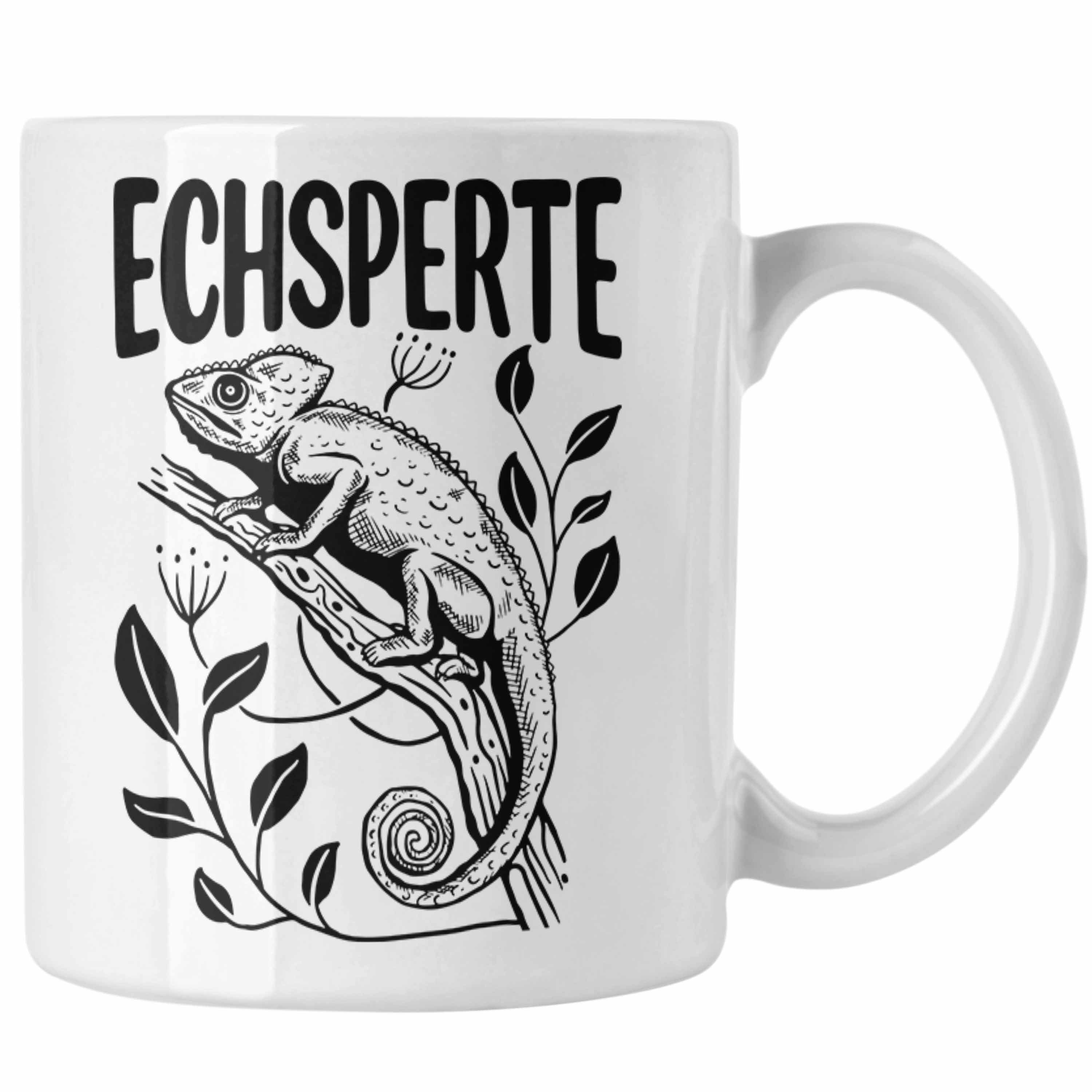 Trendation Tasse Trendation - Echsperte Tasse Geschenk Reptilien Amphibien Eidechse Cha