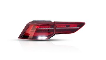 LLCTOOLS Rückleuchte Hell ausleuchtende LED Rückleuchte mit E-Prüfzeichen für Golf 8, (2019-2022), Rücklicht, Bremslicht, Nebelschlussleuchte, Blinklicht und Rückfahrlicht, LED fest integriert, Voll LED, Dynamischer Blinker, Hochwertiges LED Rücklicht Auto mit Bremsfunktion
