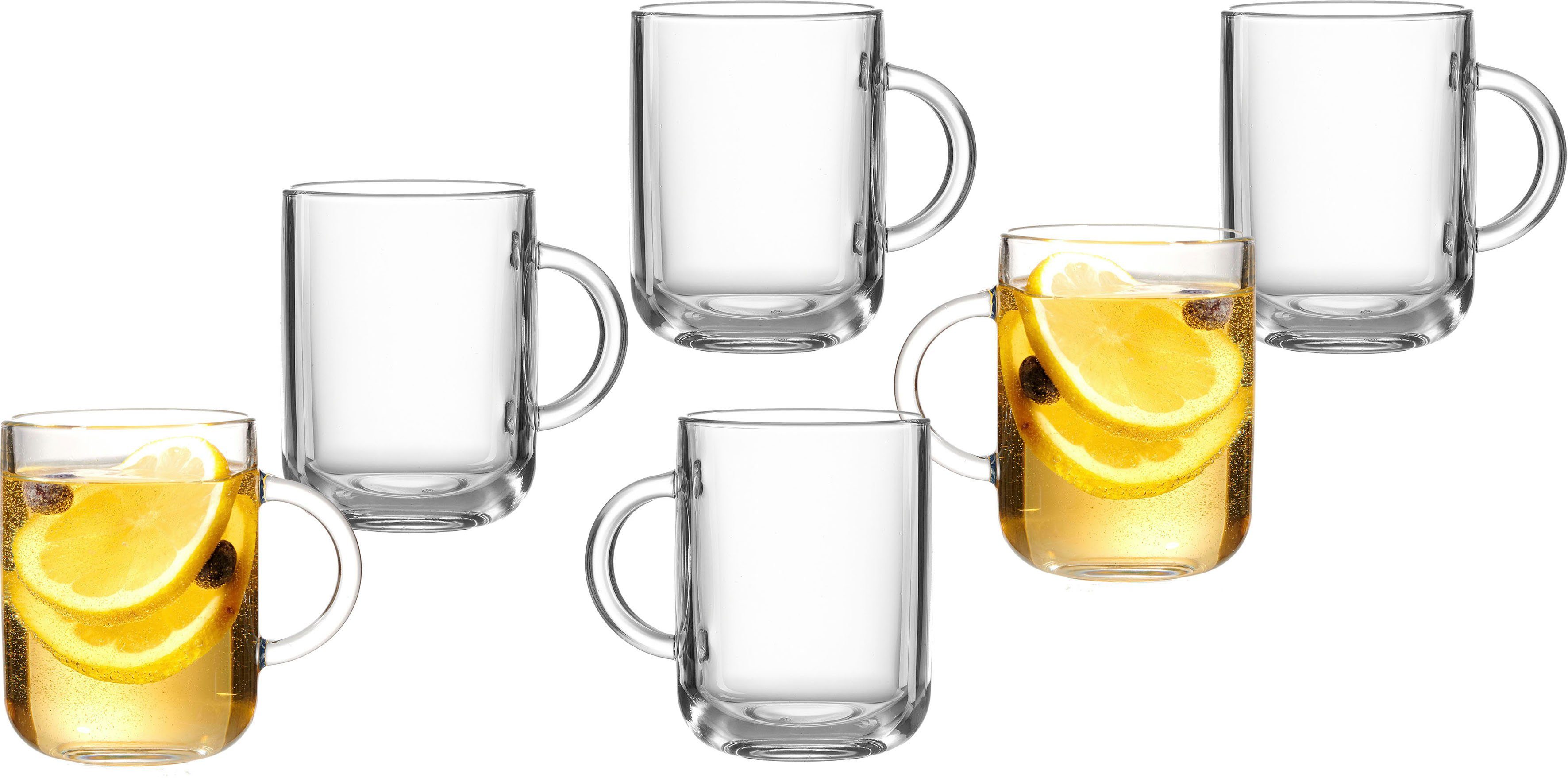Ritzenhoff & Breker Teeglas Glühwein- /Teeglas-Set Marco, Glas, 6-teilig, 330 ml