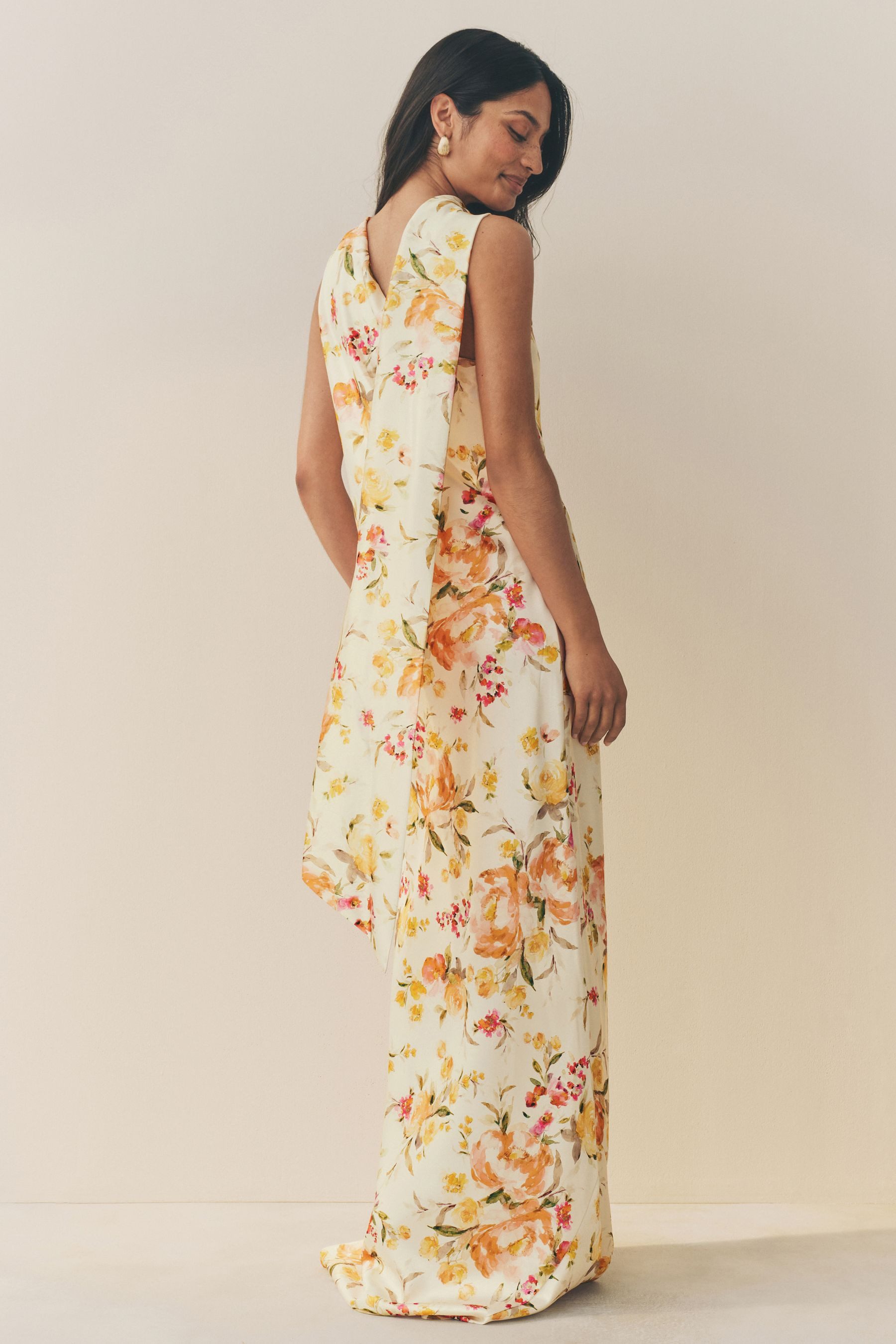 Next Satinkleid Maxi-Brautjungfernkleid aus Satin mit günstig online kaufen