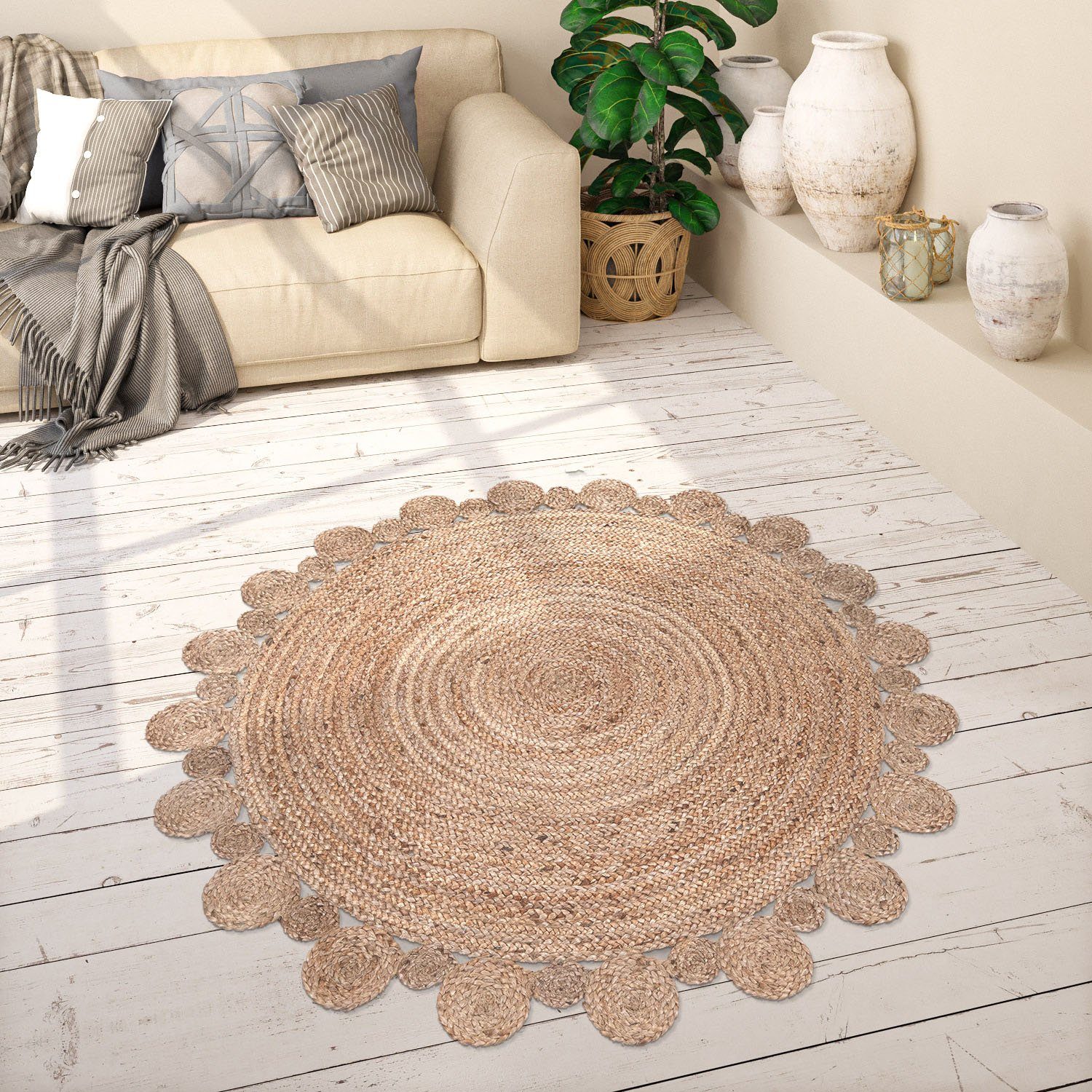 Paco Home Teppich Viborg 592, rund, günstig online kaufen