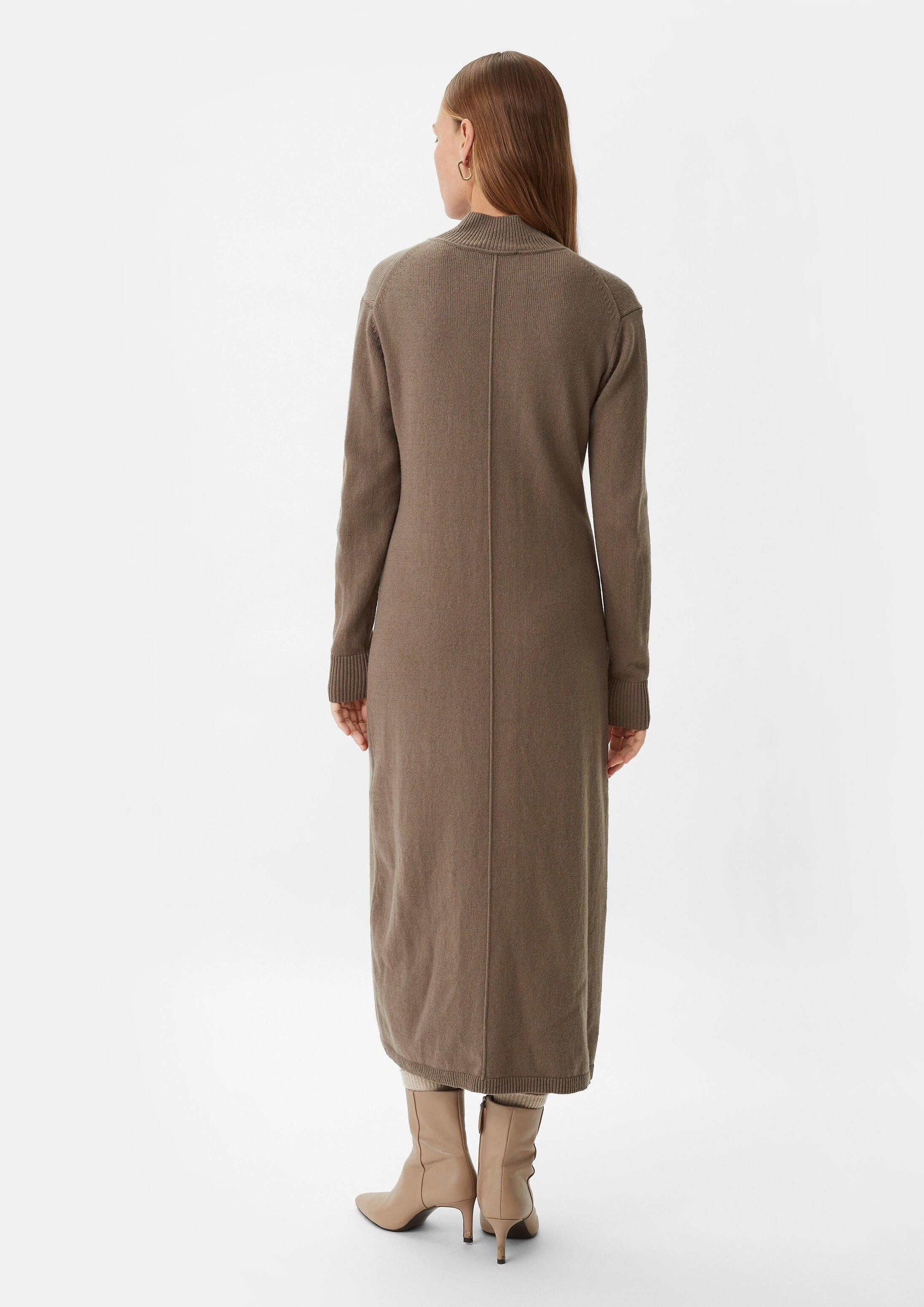 comma Maxikleid Kleid Strickkleid mit Viskose