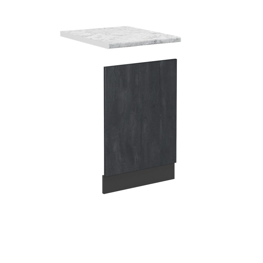 Vicco Frontblende R-Line, Schwarz Beton/Anthrazit, 45 cm AP Marmor (1 St)
