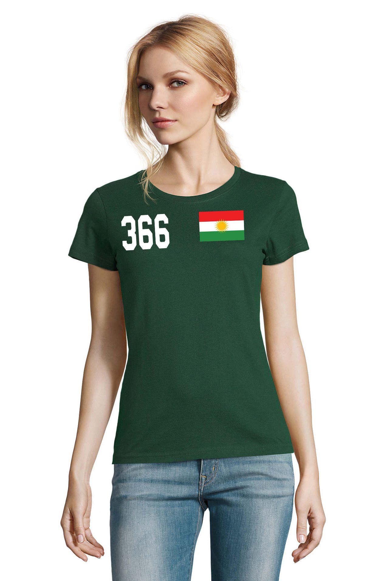 Blondie & Brownie T-Shirt Damen Kurdistan Asien Sport Trikot Fußball Handball Weltmeister WM