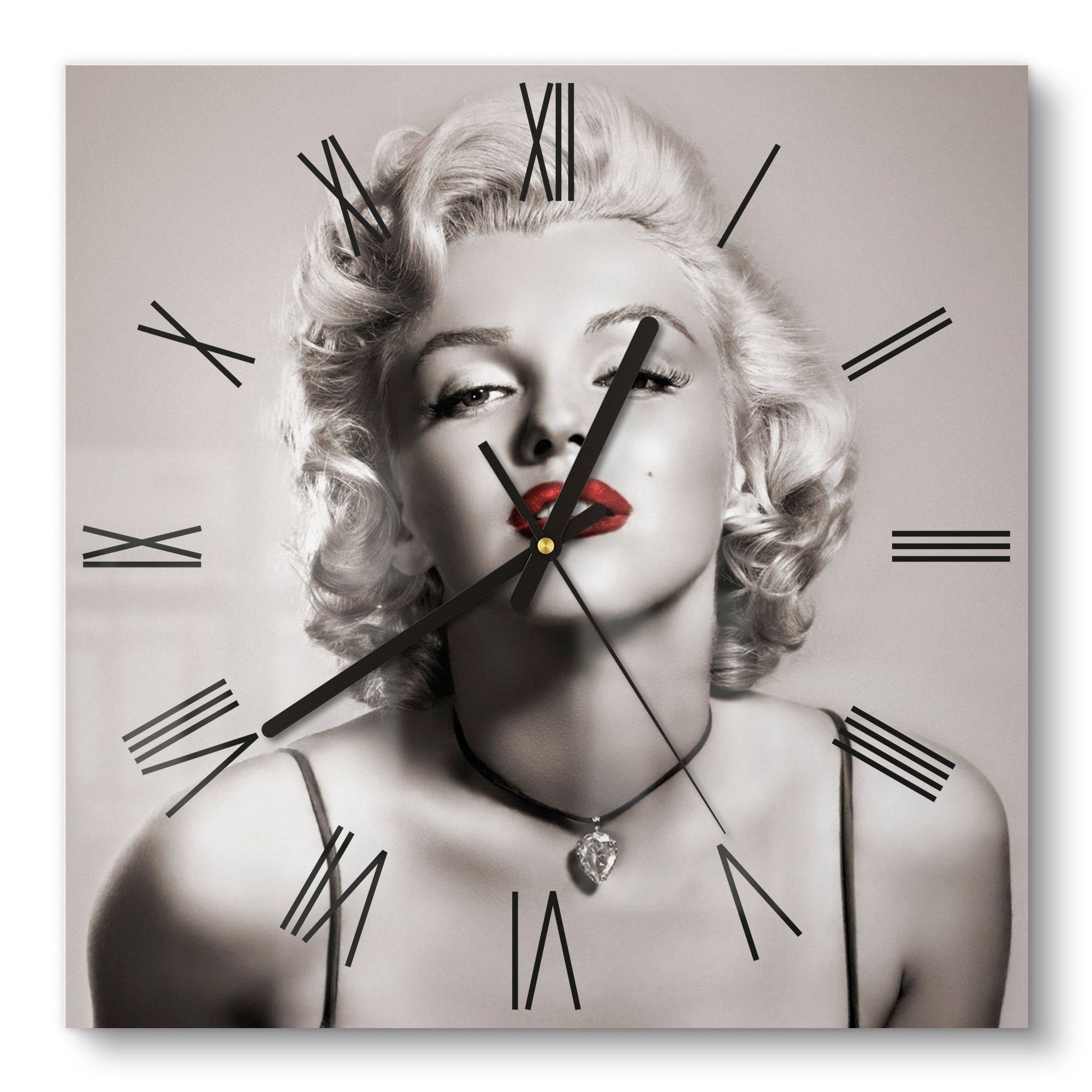 DEQORI Wanduhr 'Elegante Marilyn Monroe' (Glas günstig online kaufen