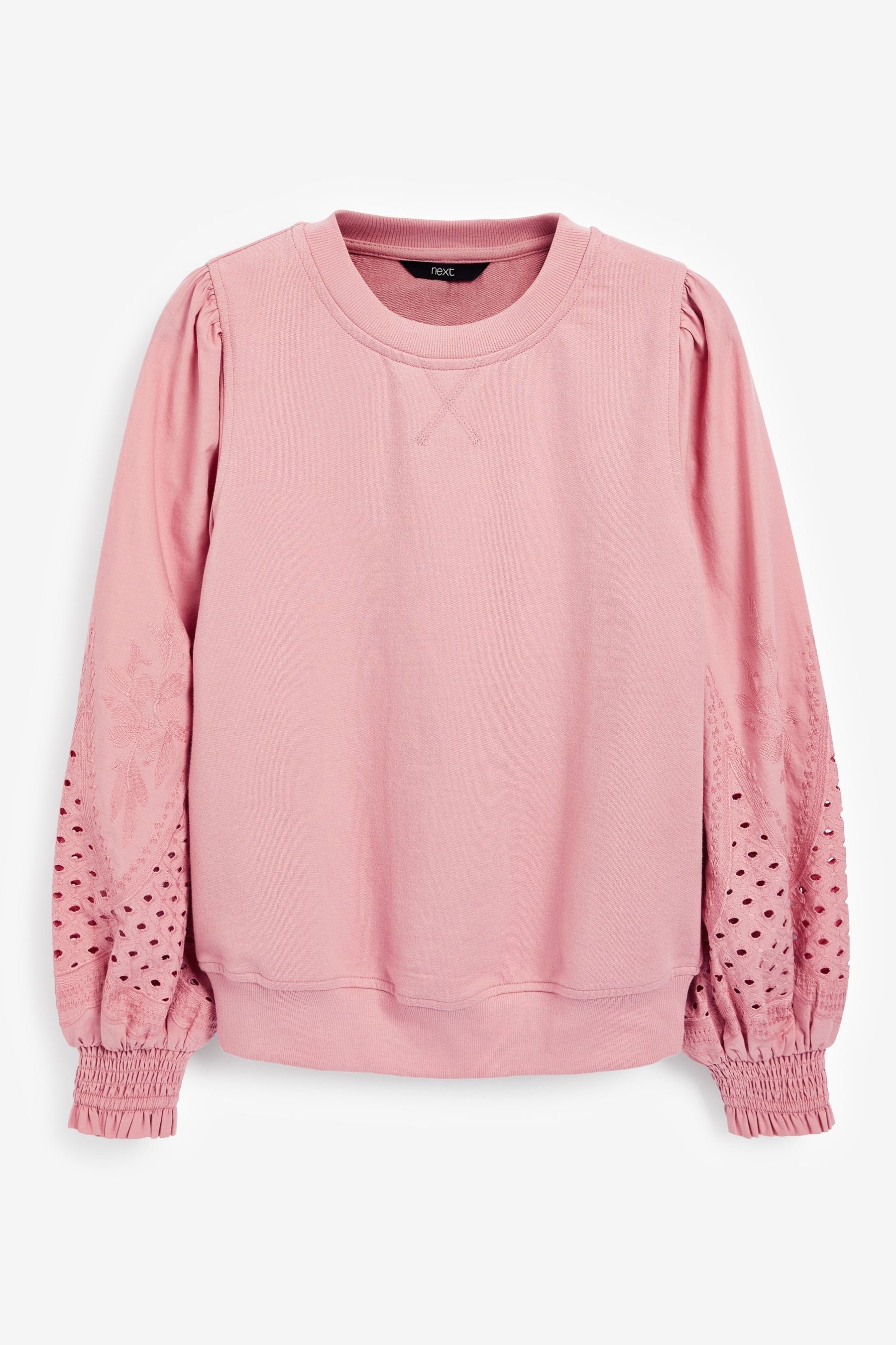 Next Sweatshirt Sweatshirt mit Lochstickerei an günstig online kaufen