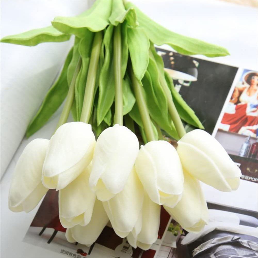 Jormftte, Künstliche Dekoration Blumen, Zimmerpflanze künstliche Tulpen