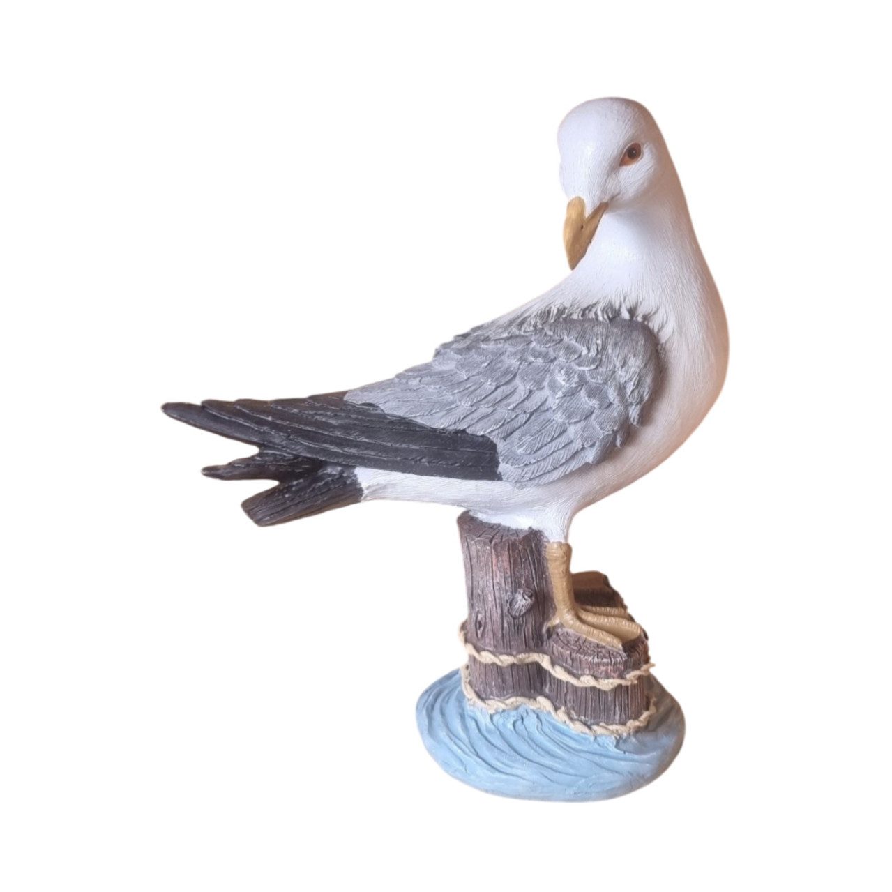 Figurendiscounter Dekofigur Dekofigur Möwe 28 x 24 cm weiß