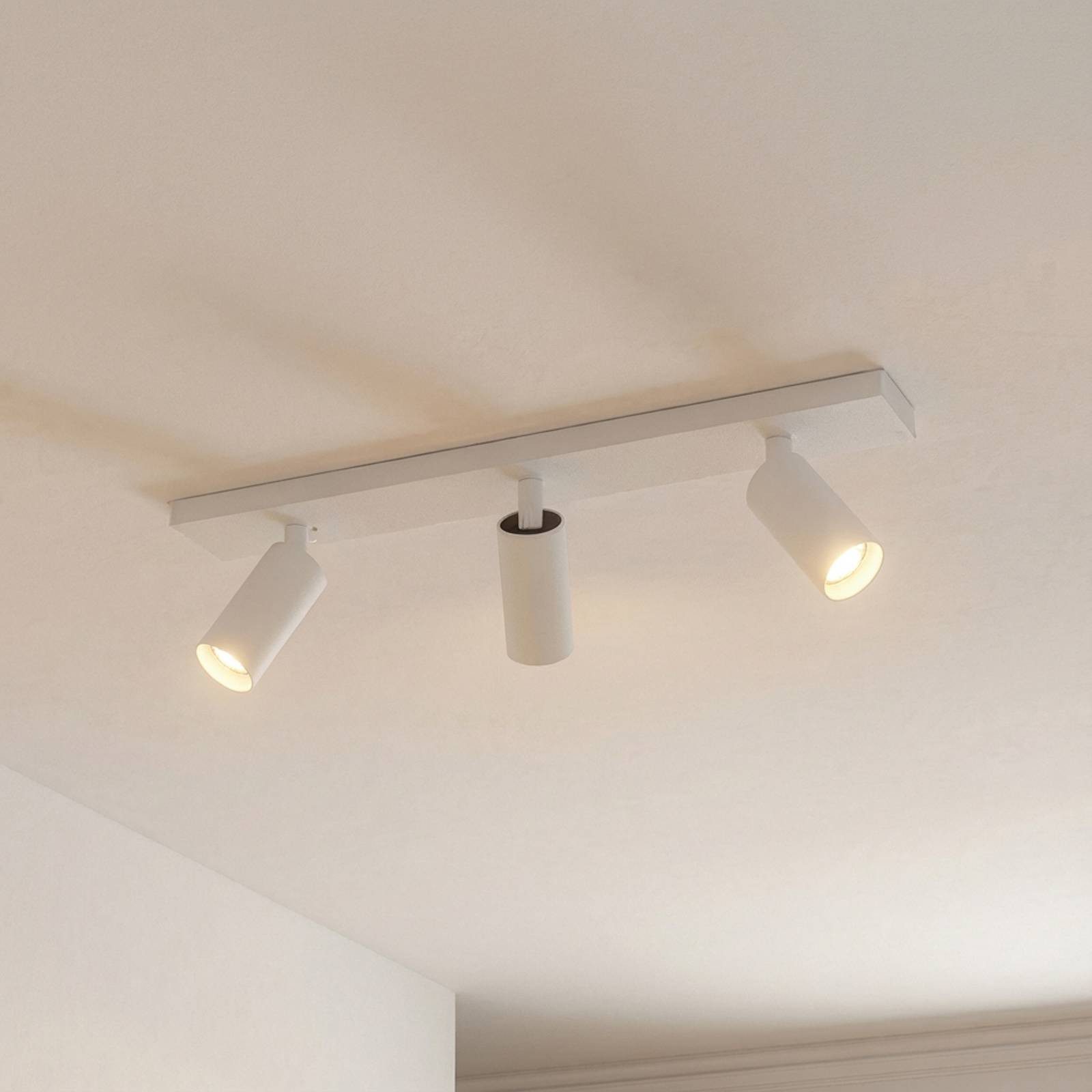 Arcchio Deckenstrahler Brinja Slim, Metall, Weiß IP20, 3 x 5 W LED (GU10 MR11)
