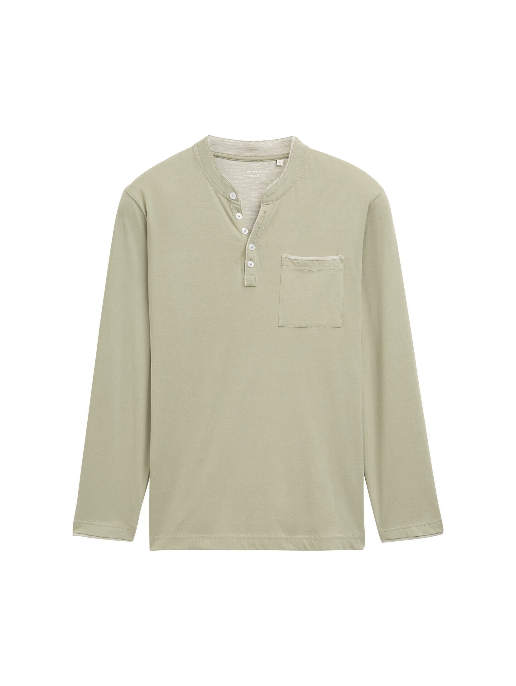 TOM TAILOR Langarmshirt Langarmshirt mit Brusttasche günstig online kaufen