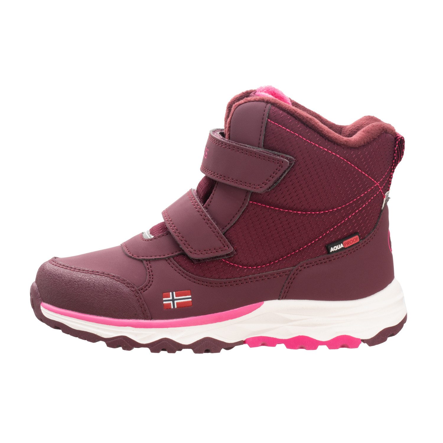 TROLLKIDS KIDS HAFJELL WINTER BOOTS Winterstiefel wasserdicht, Klettverschluss, reflektierende Details