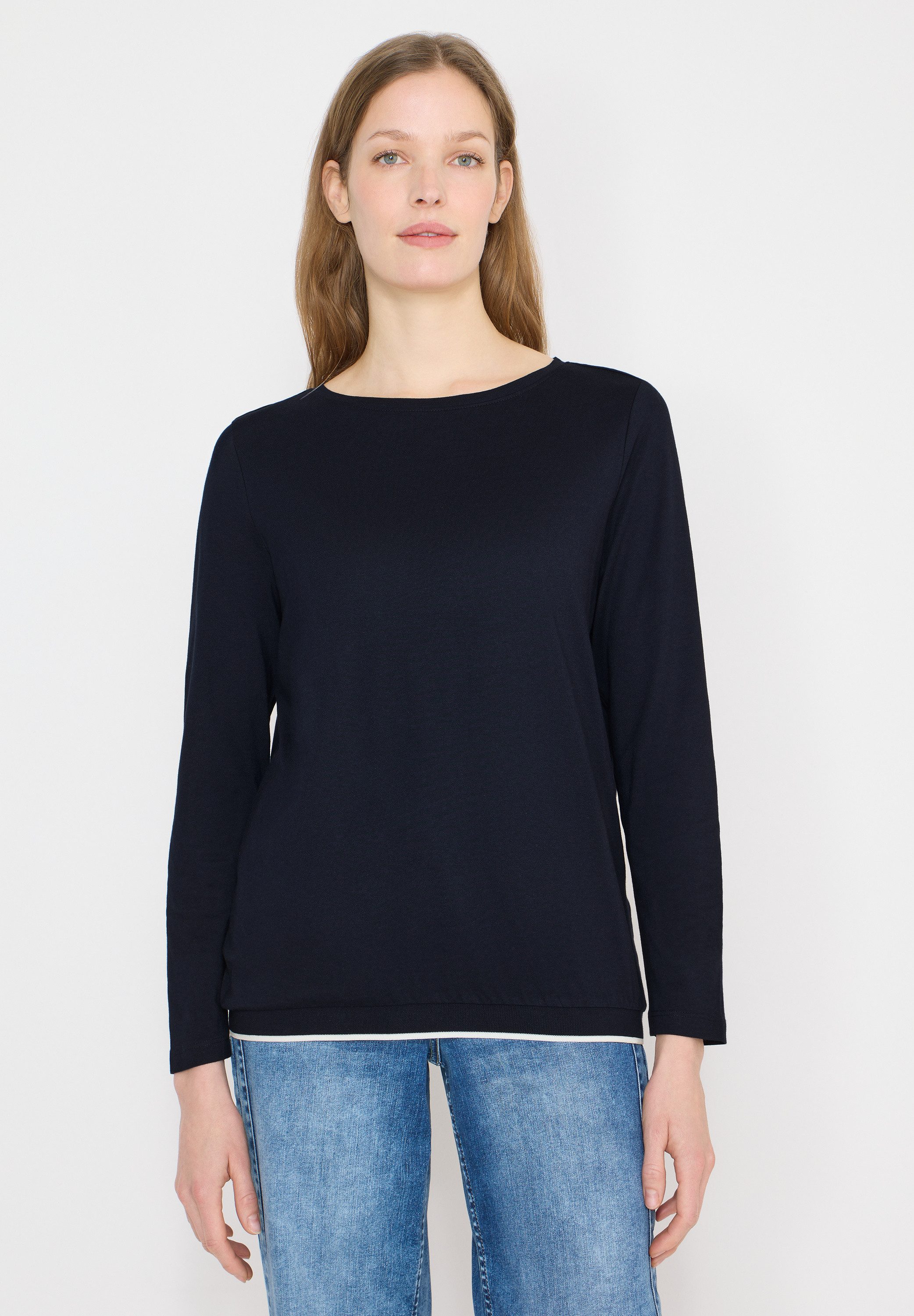 CECIL Langarmshirt mit U-Boot-Ausschnitt günstig online kaufen