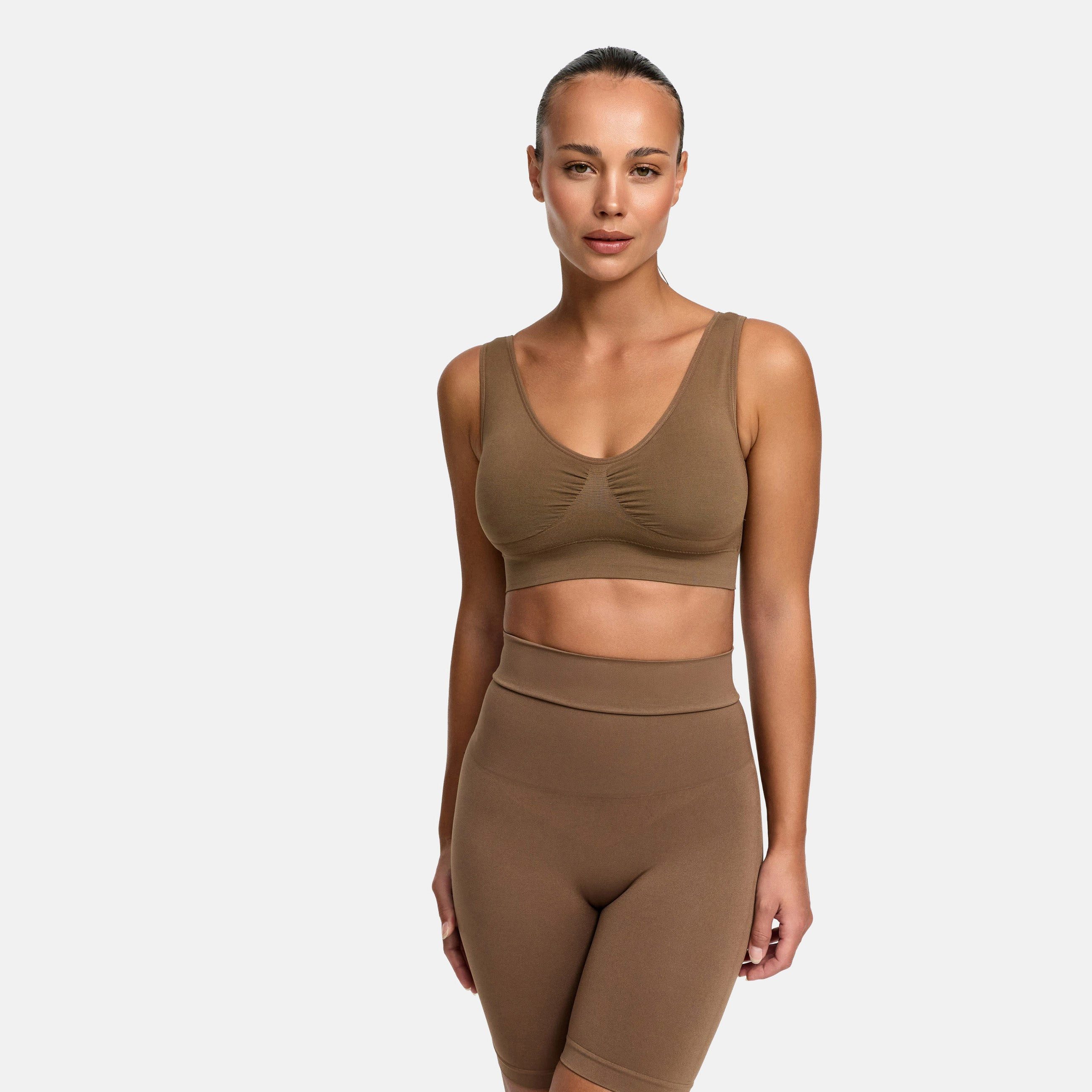 Creamy Fabrics Soft-BH Comfy Bra-Caramel-XL (1-tlg)