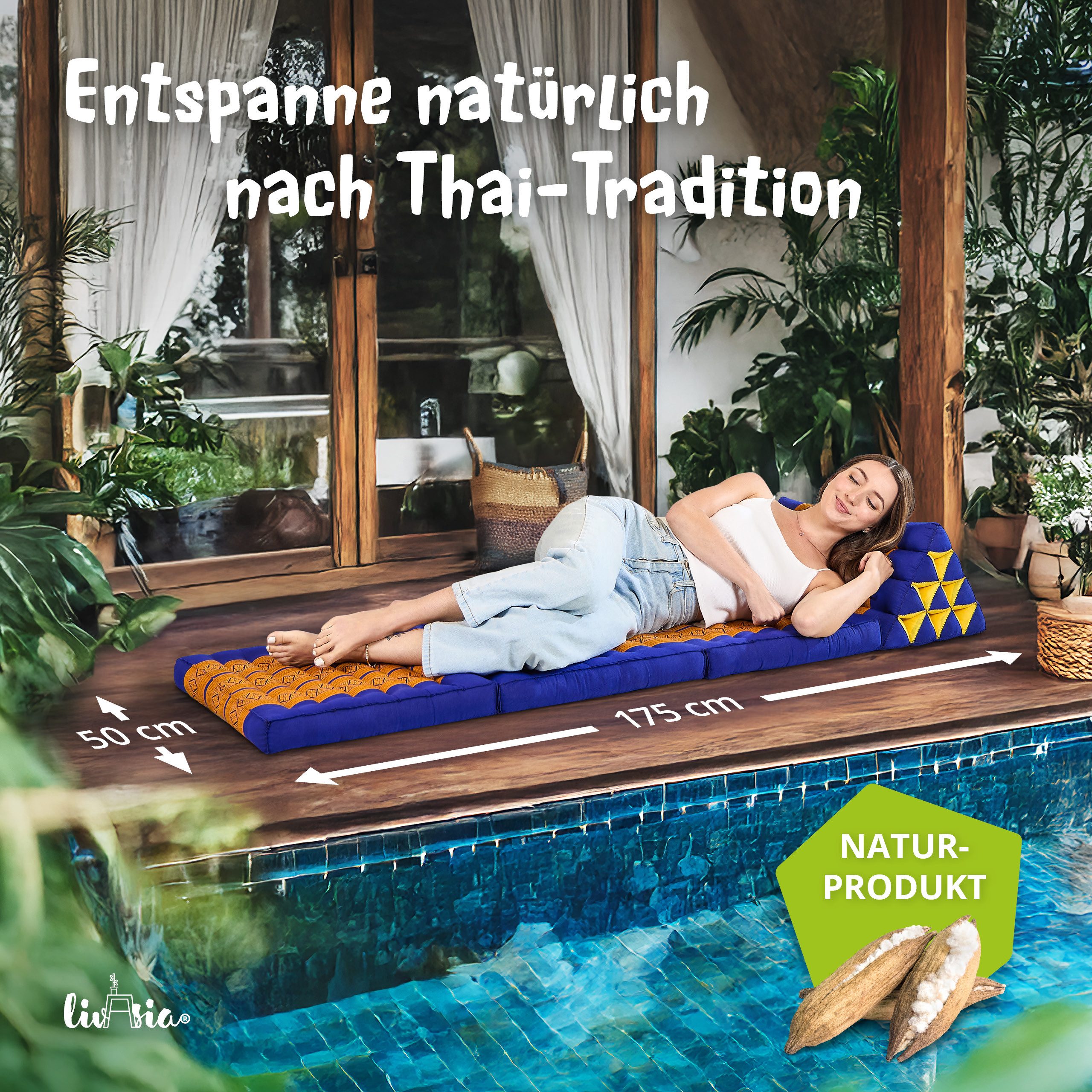 livasia Sitzsack Thaikissen 3 Auflagen (Classic) vegan günstig online kaufen