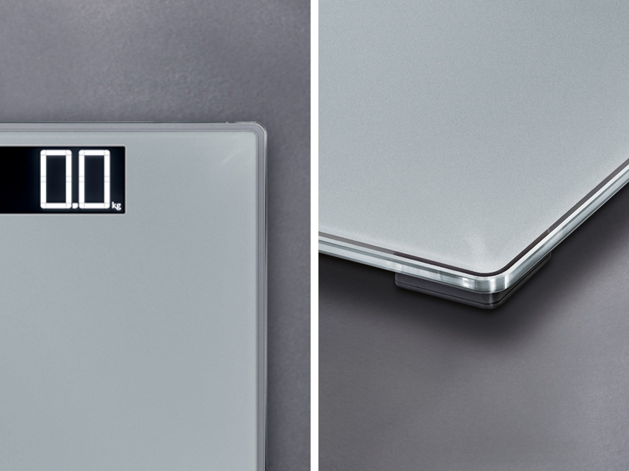Soehnle Personenwaage Style Sense Comfort 600, 1-tlg., LCD-Anzeige, flaches Design, bis 200kg, große Trittfläche, kg/lb/st – Bild 4 von 5