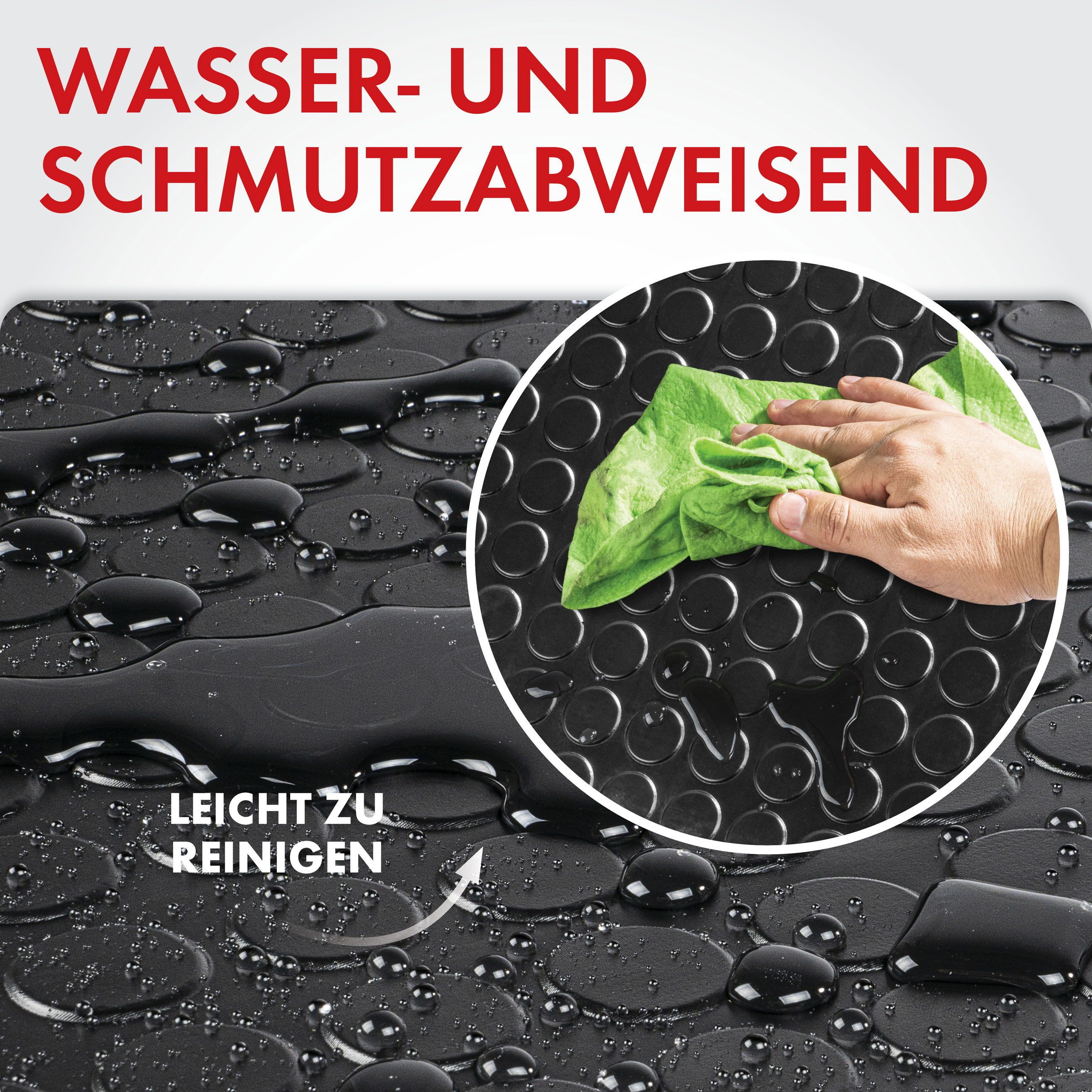WALSER Kofferraummatte Automatte Coin 100x100 cm universal schwarz (1 St)