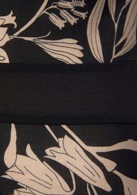 LASCANA Druckkleid mit floralem Print, kurzes Sommerkleid, Strandkleid, figurbetont