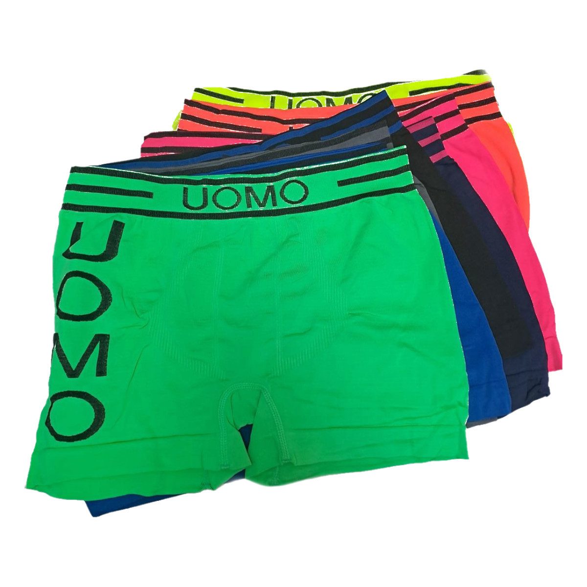 emeco Retro Boxer 6er Pack Boxershorts Herren Boxer Short Microfaser Unterwäsche Neon (6-St)
