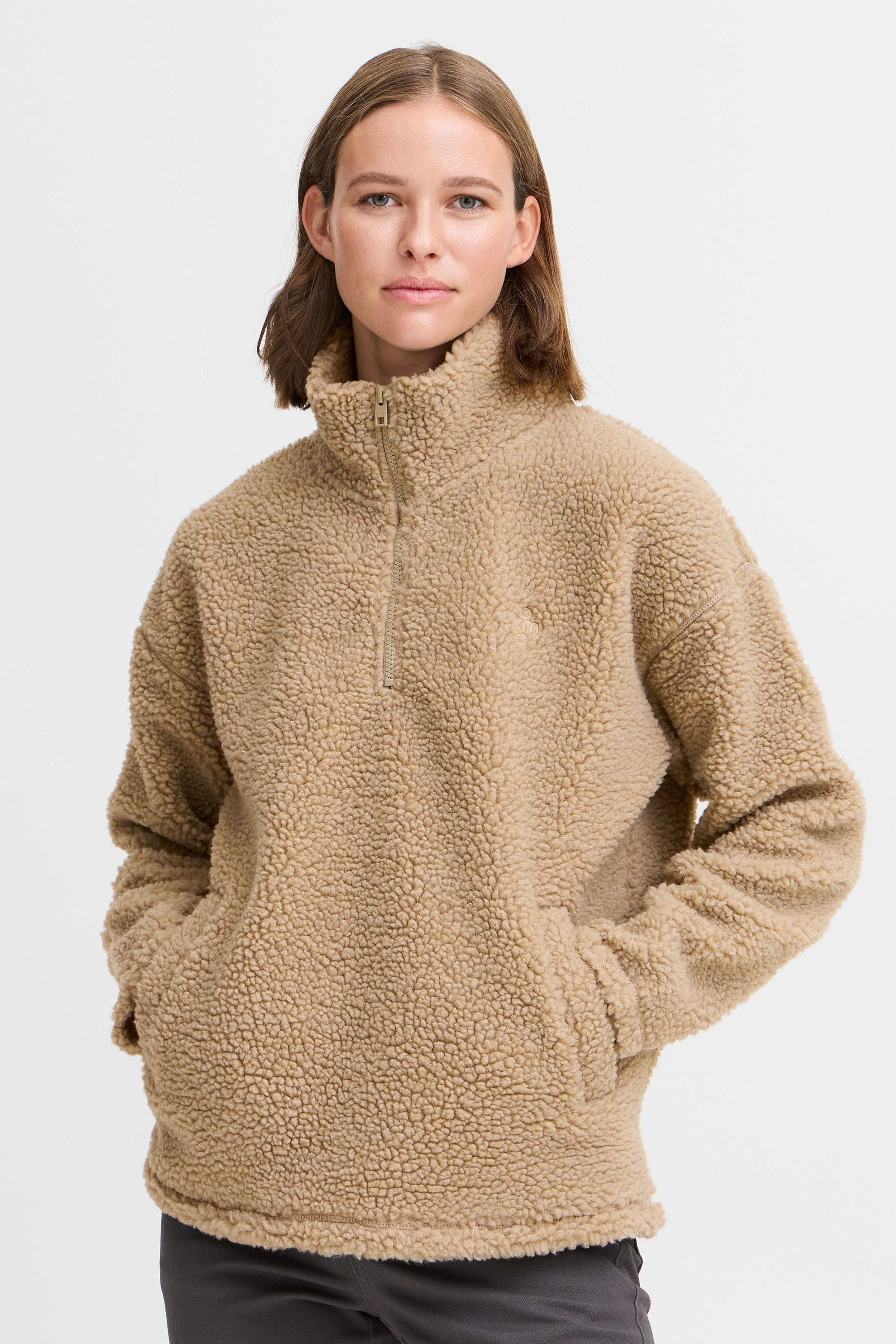 OXMO Fleecejacke OXTOLIRONE moderner Teddy-Sweater günstig online kaufen