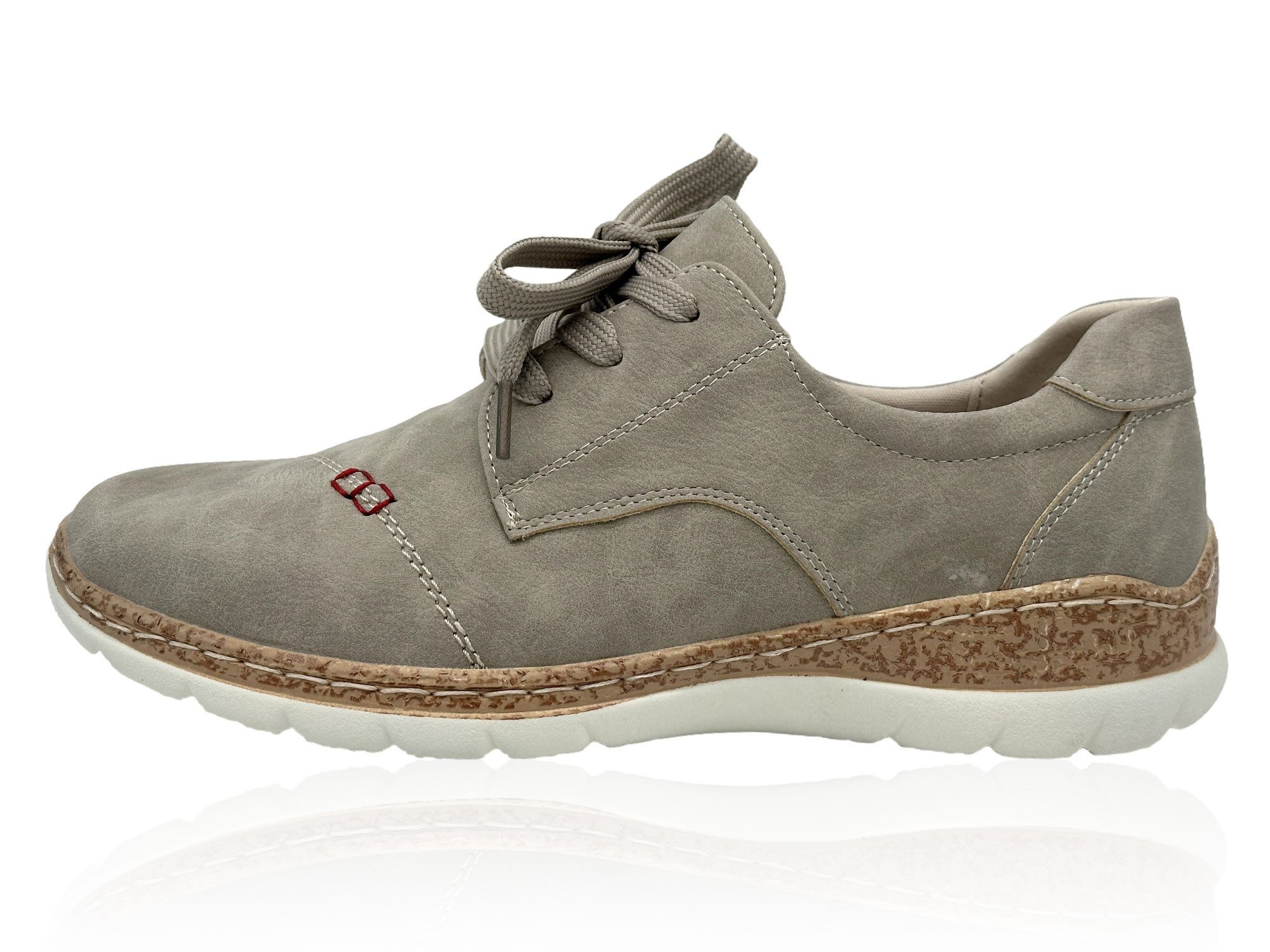 Nowaland Damen Komfort-Halbschuh Schnürschuh Leichtes Design mit strukturierter Komfortsohle für angenehmes Gehen