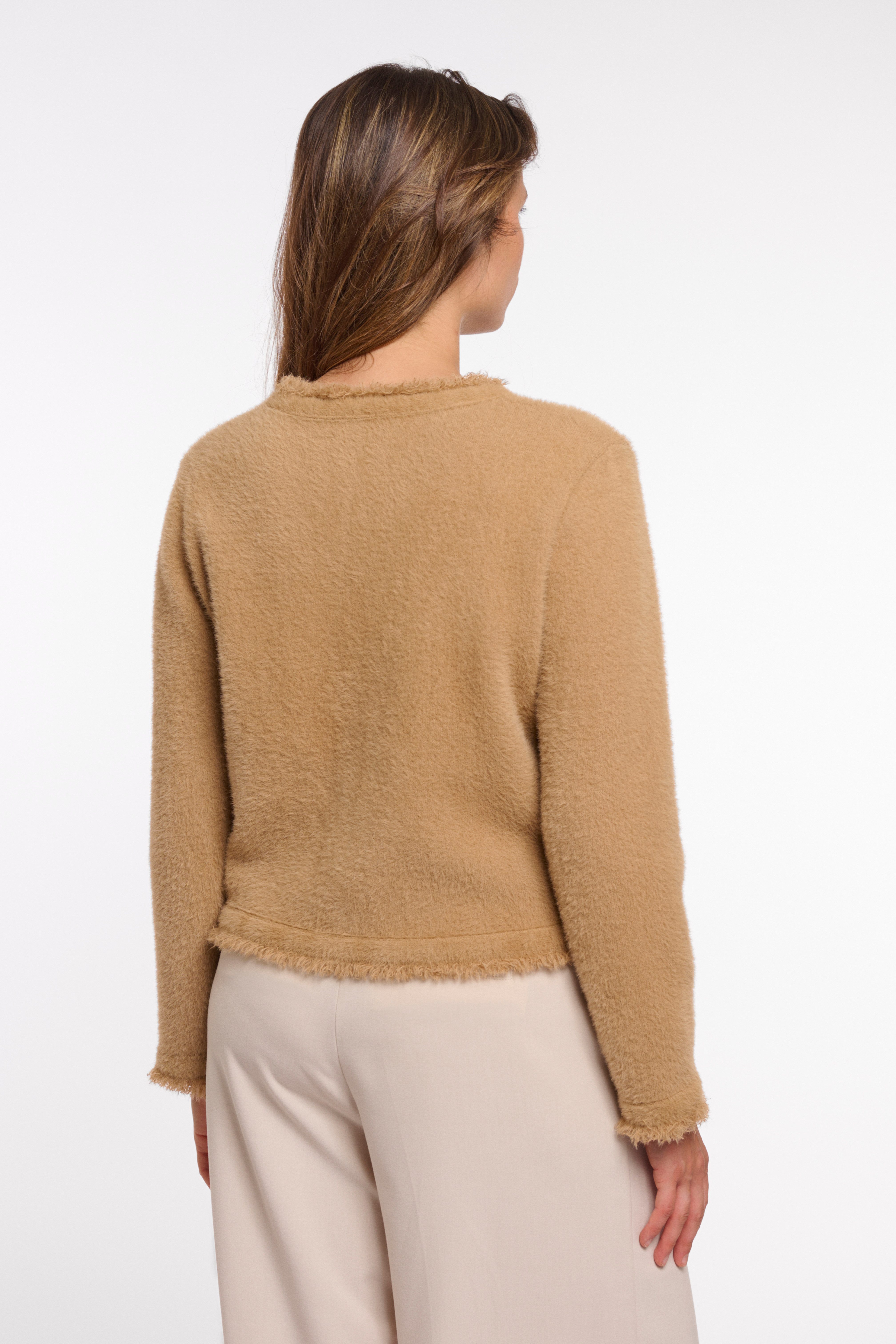 Rino & Pelle Cardigan VANNA Kuschelfleece mit Knopfverschluss und aufgesetz günstig online kaufen