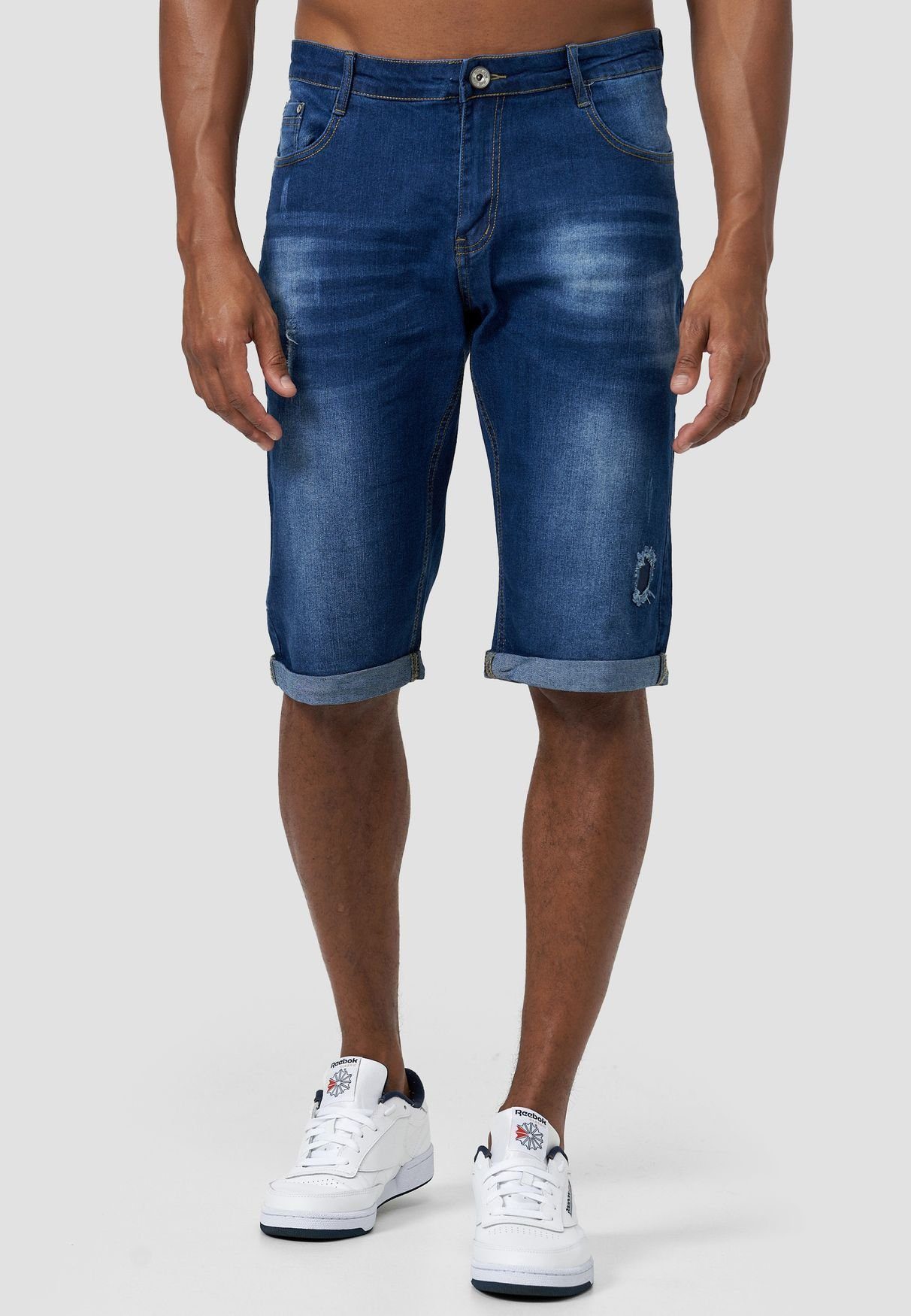FORBEST Jeansshorts »Herren Capri Jeans Shorts Sommer Kurze Hose Destroyed  Denim Pants« (normal, 1-tlg., Reißverschluss) 3657 in Blau online kaufen |  OTTO