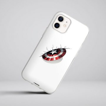 DeinDesign Handyhülle Captain America Offizielles Lizenzprodukt Marvel, Apple iPhone 12 Silikon Hülle Bumper Case Handy Schutzhülle