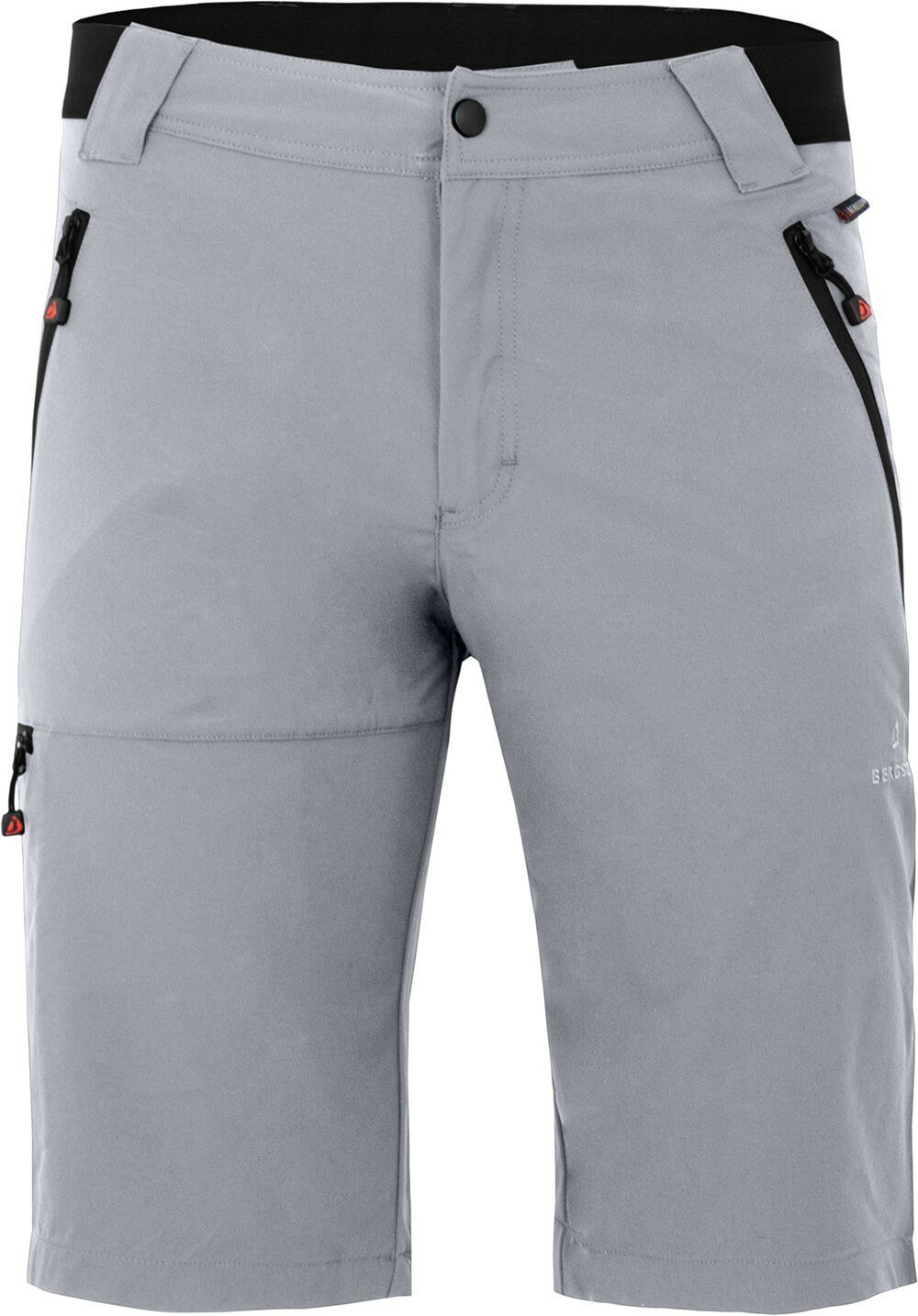 Extrem günstige Rabattpreise Bergson Outdoorhose ARRESÖ Normalgrößen, COMFORT hellgrau leicht, Herren Bermuda strapazierfähig, Wandershorts