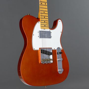Fender E-Gitarre, Postmodern Telecaster Journeyman Faded Aged Candy Tangerine - E-Gita